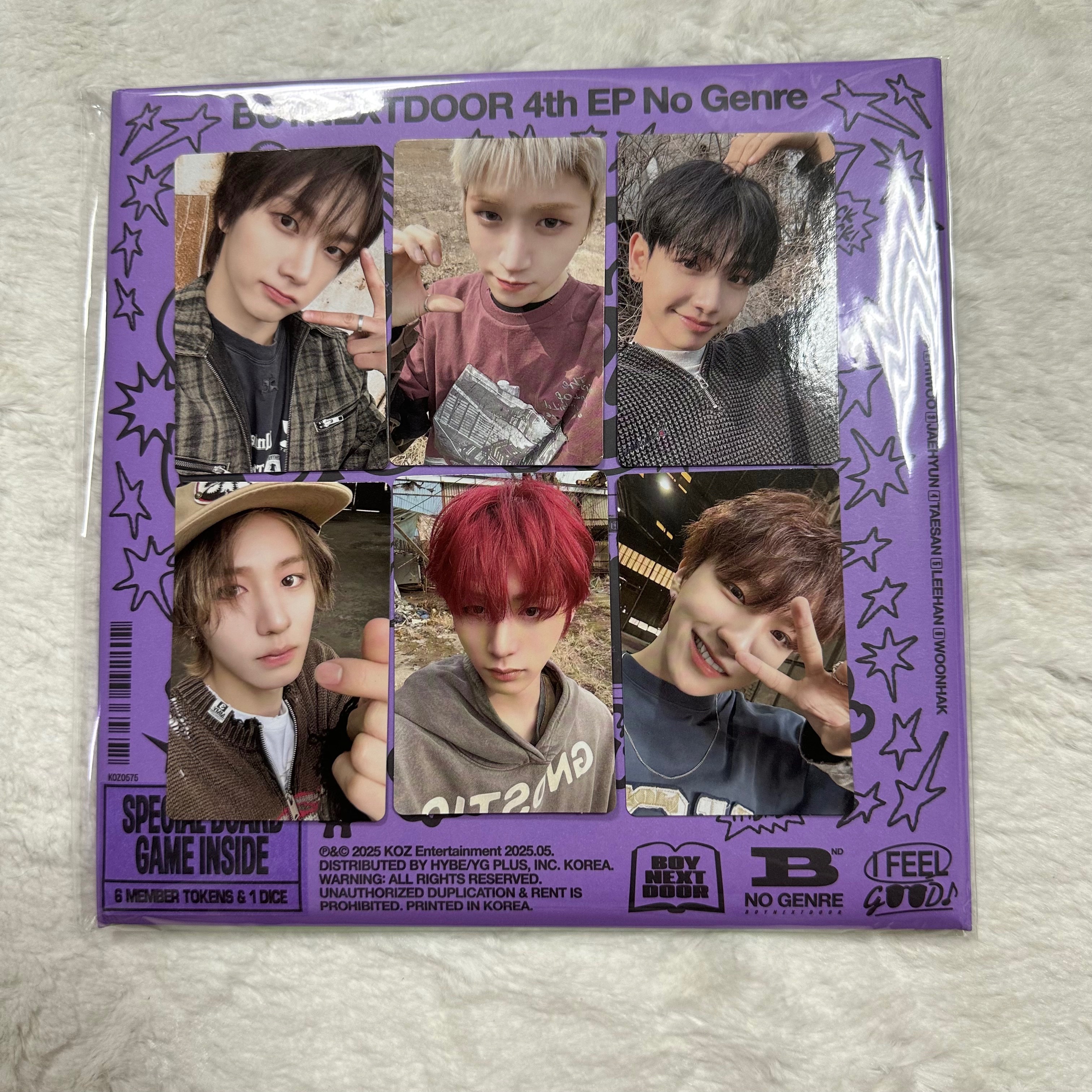 BND 4th EP 單封（括弧前數字是小卡成員、括弧內數字是專輯成員）