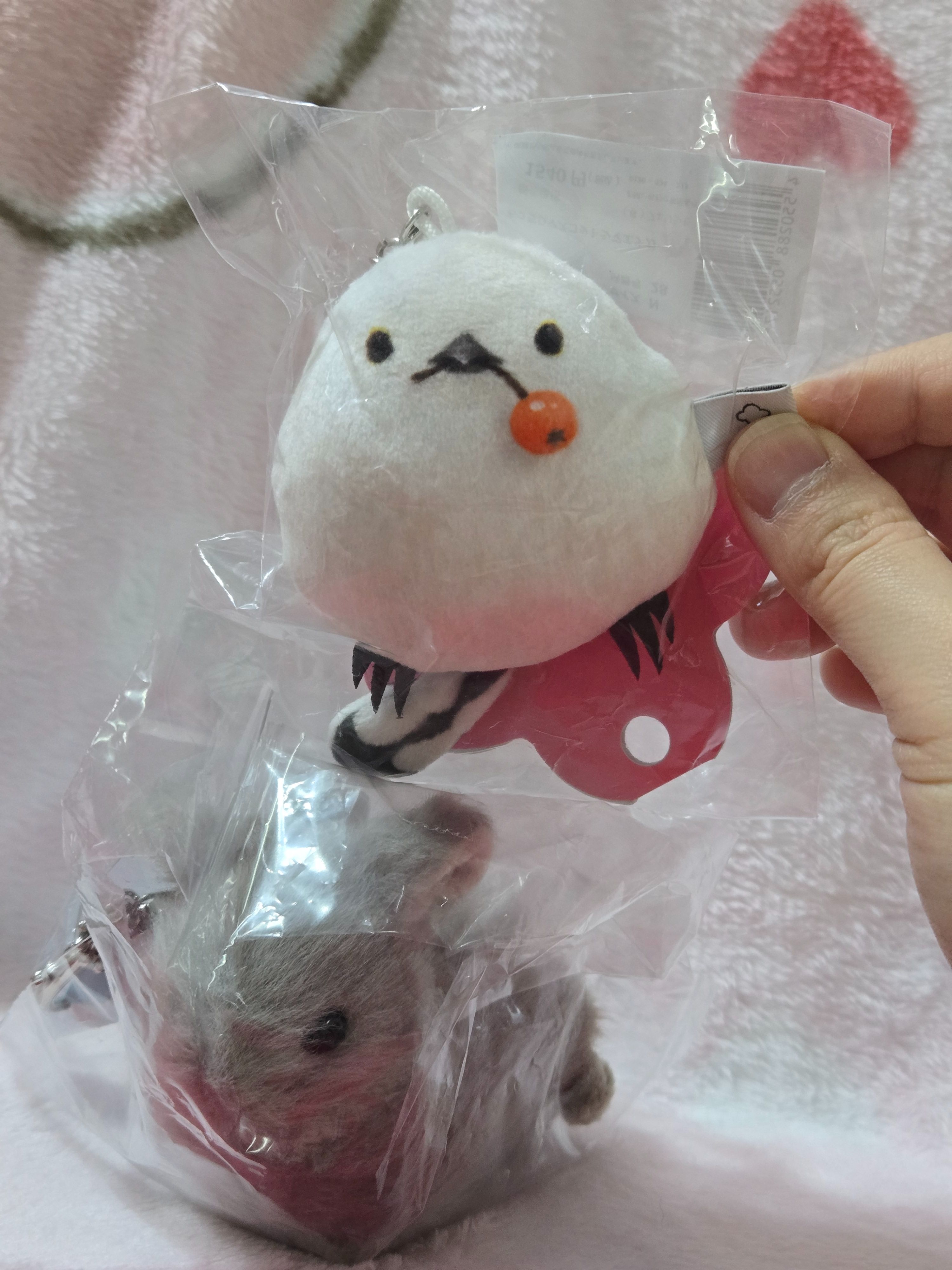 Felissimo的銀喉長尾山雀＆毛絨絨兔