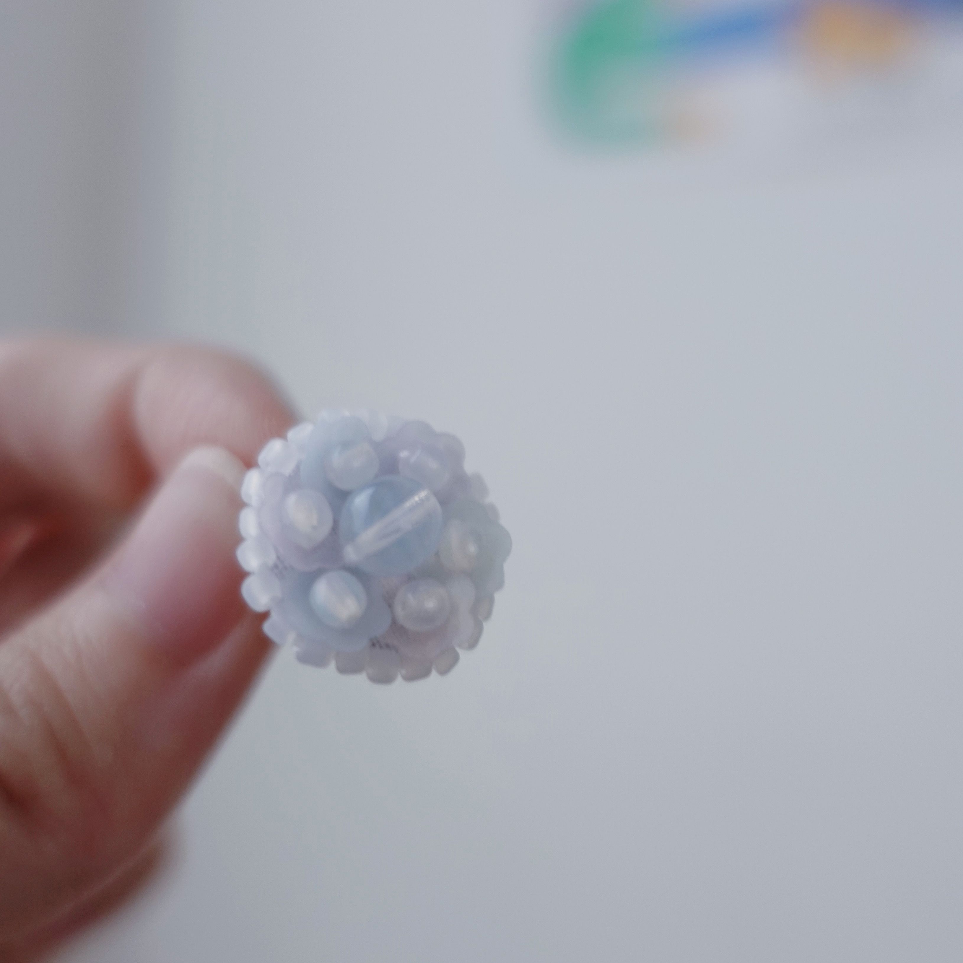 花丸・手工刺繡耳環