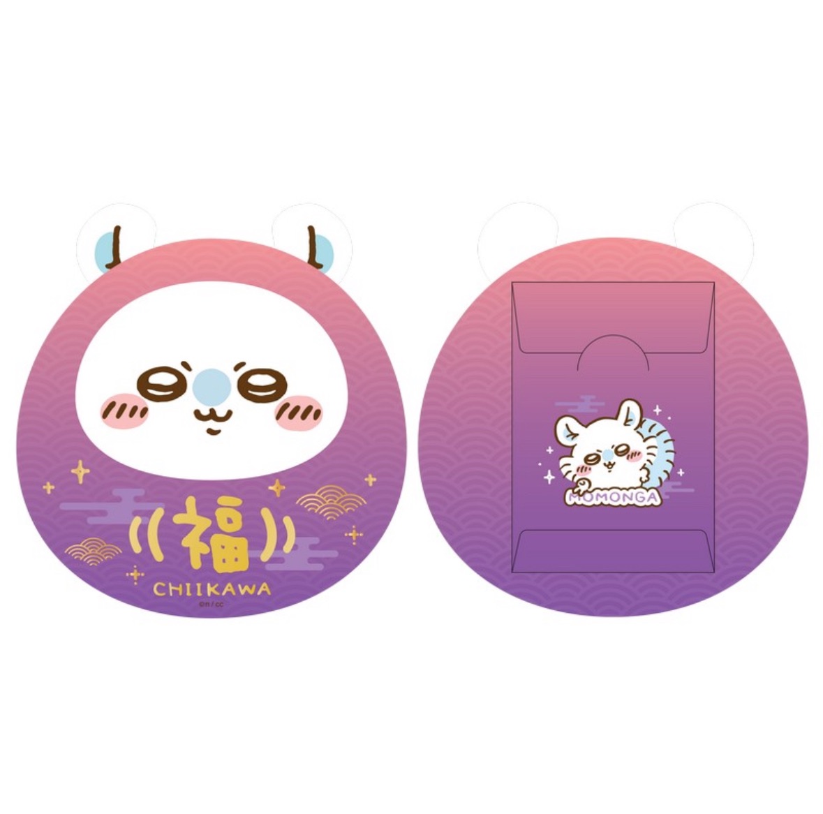 最新 香港版chiikawa吉伊卡哇 飛鼠小桃達摩紅包袋 一包6入
