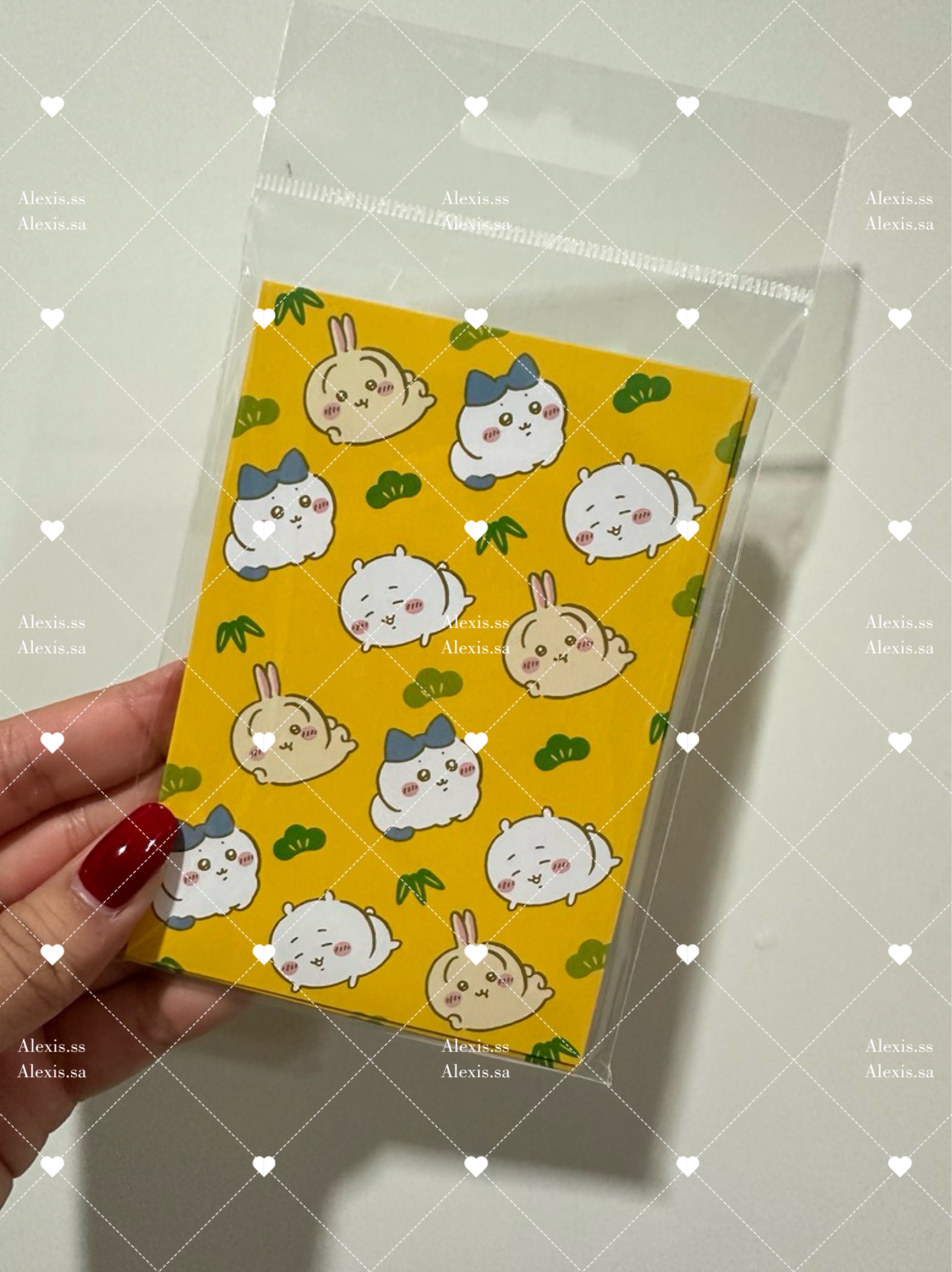 吉伊卡哇 黃色 短紅包袋 一包8個