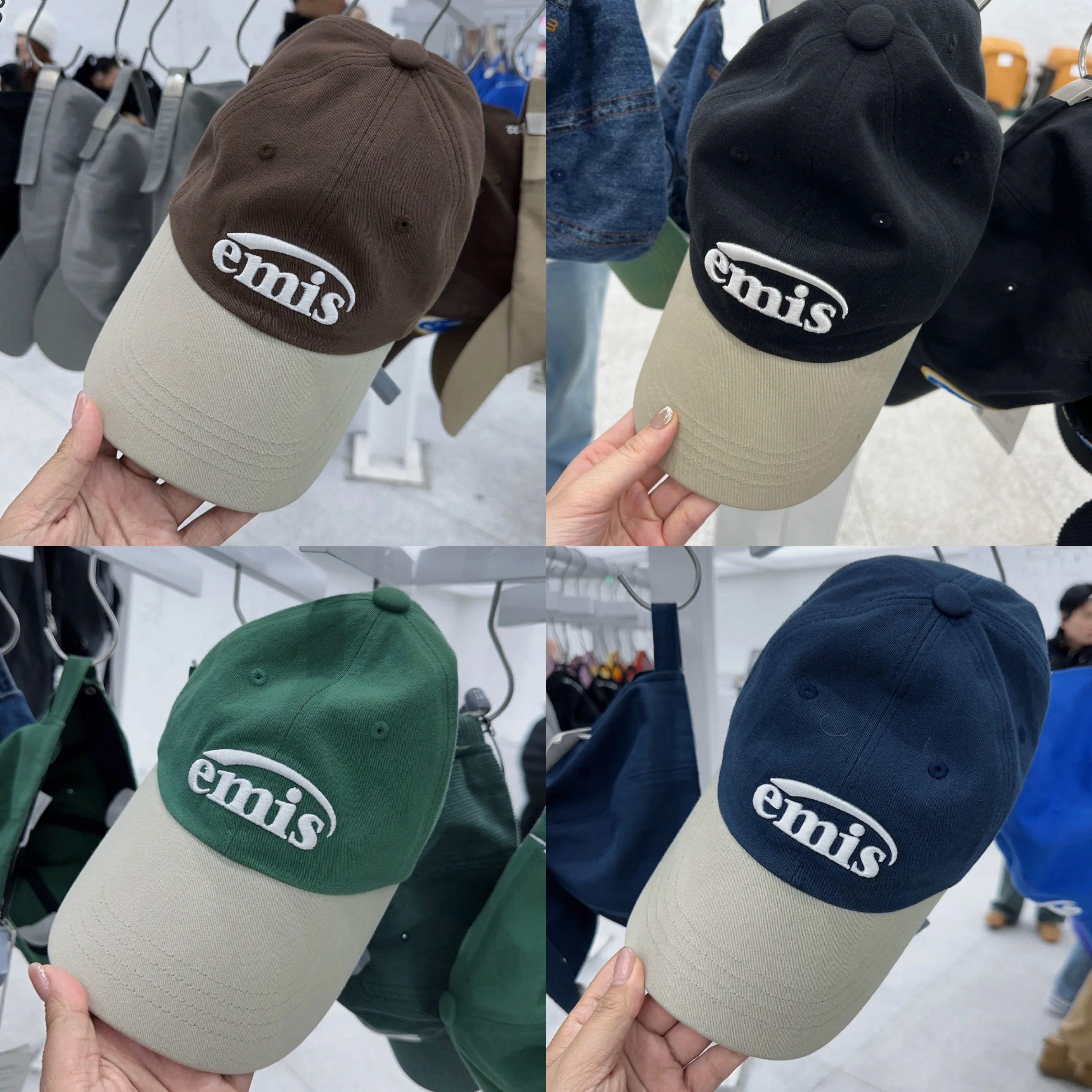 （現貨）🇰🇷emis mix ball 拼接帽子