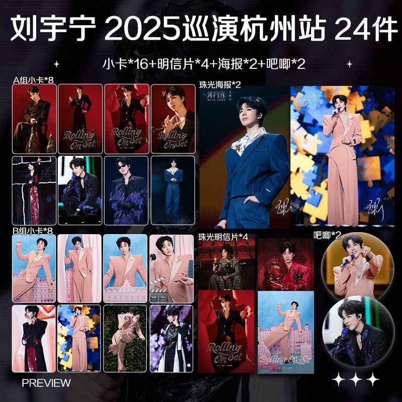 劉宇寧非官方系列周邊/杭州/成都 演唱會24件組