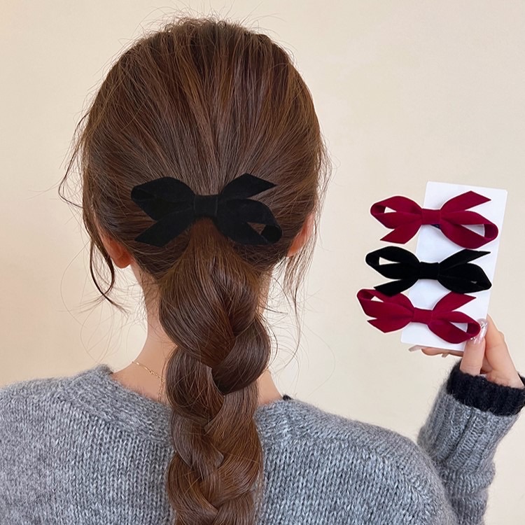 韓系蝴蝶結氣質髮夾（預購）