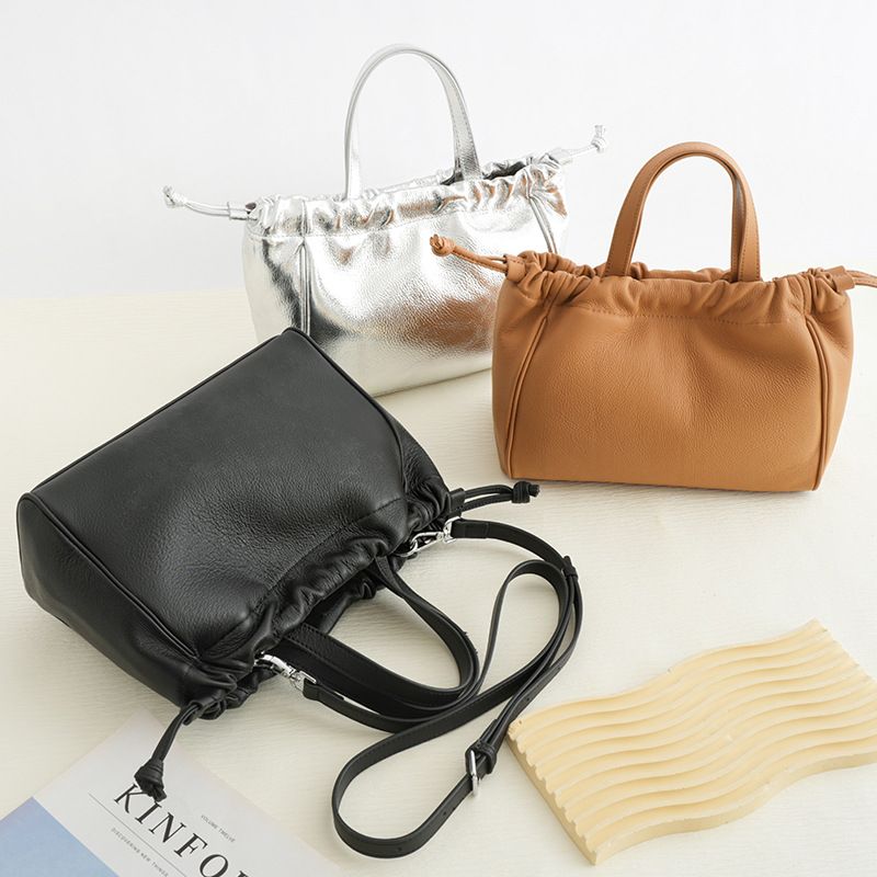 真皮通勤斜背包（預購）