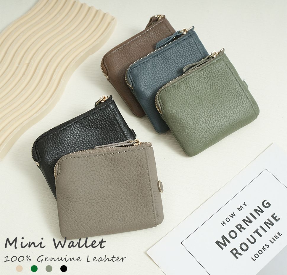 日韓珍牛皮多功能鑰匙零錢包（預購）
