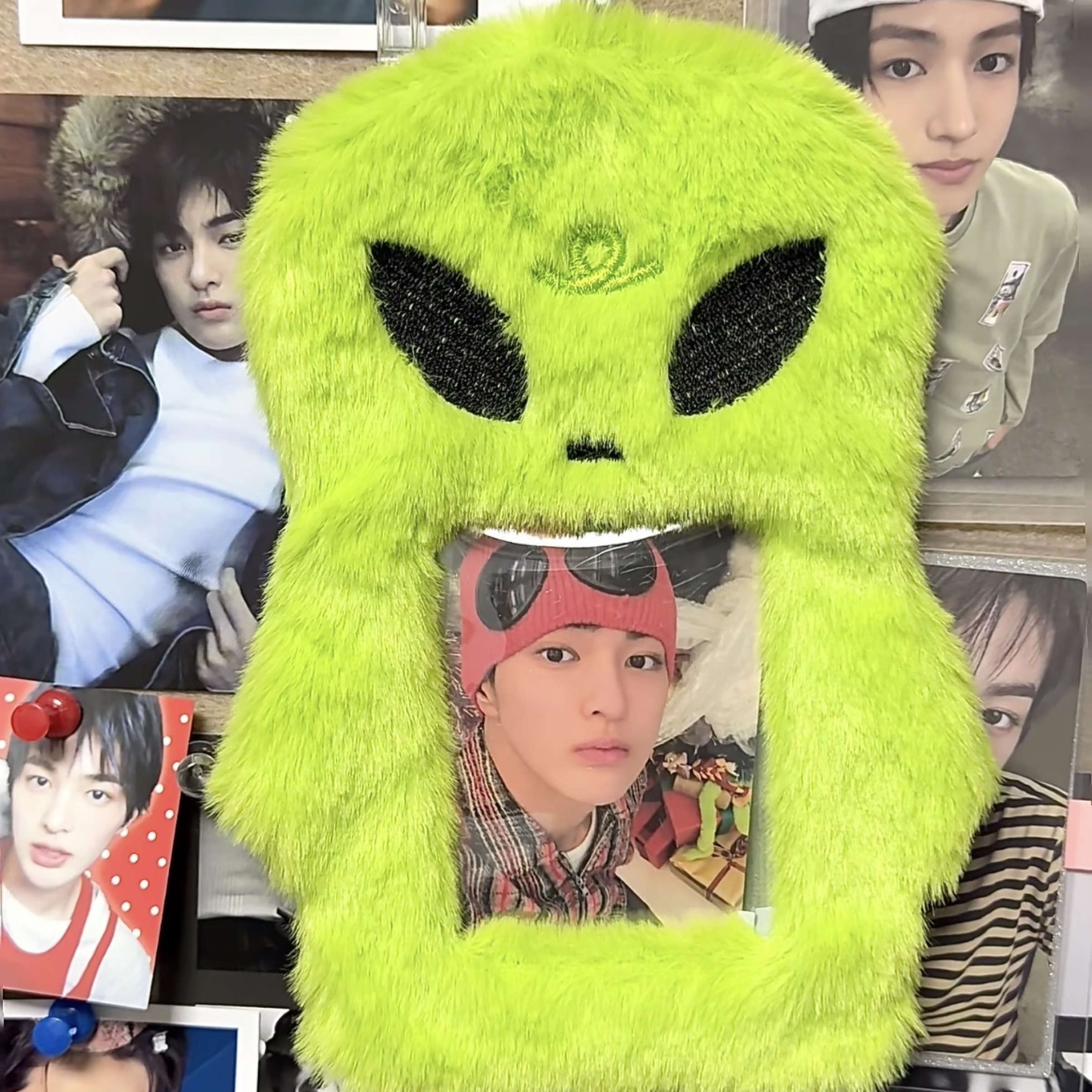 外星人毛絨卡套