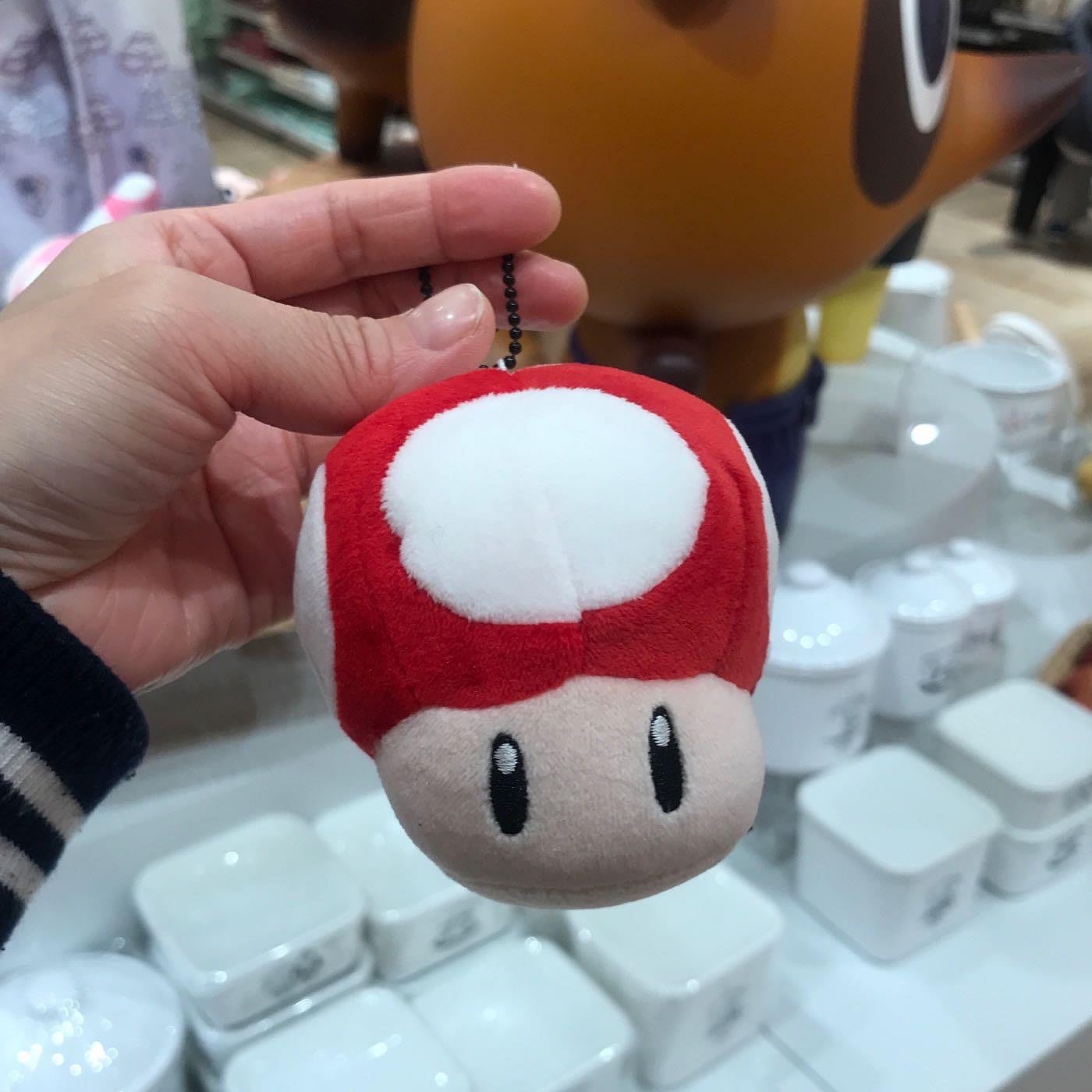 現貨～全新日本任天堂Nintendo 瑪利歐兄弟 香菇人/黑色炸彈吊飾（2款可選）