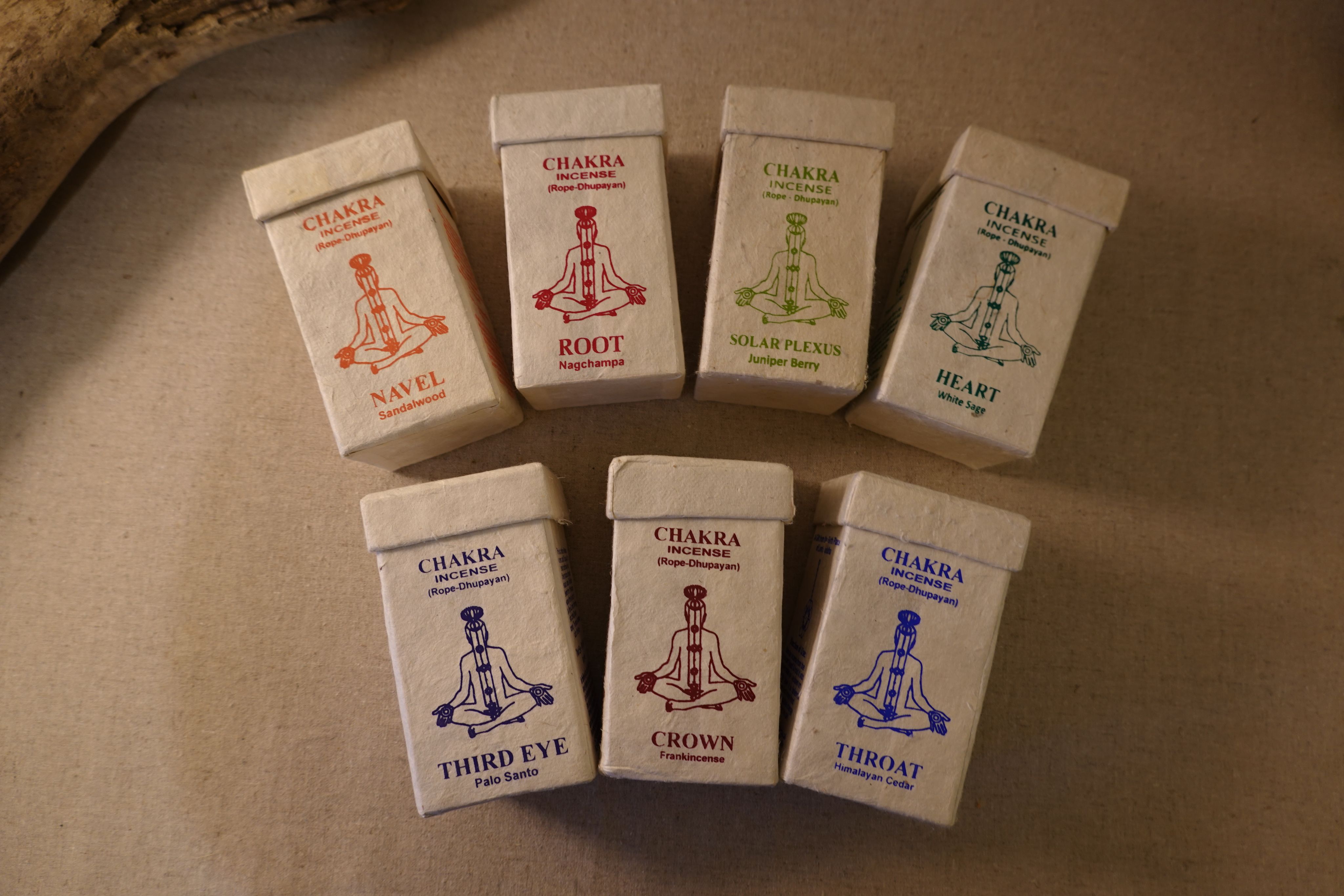 尼泊爾七脈輪手工繩香 CHAKRA