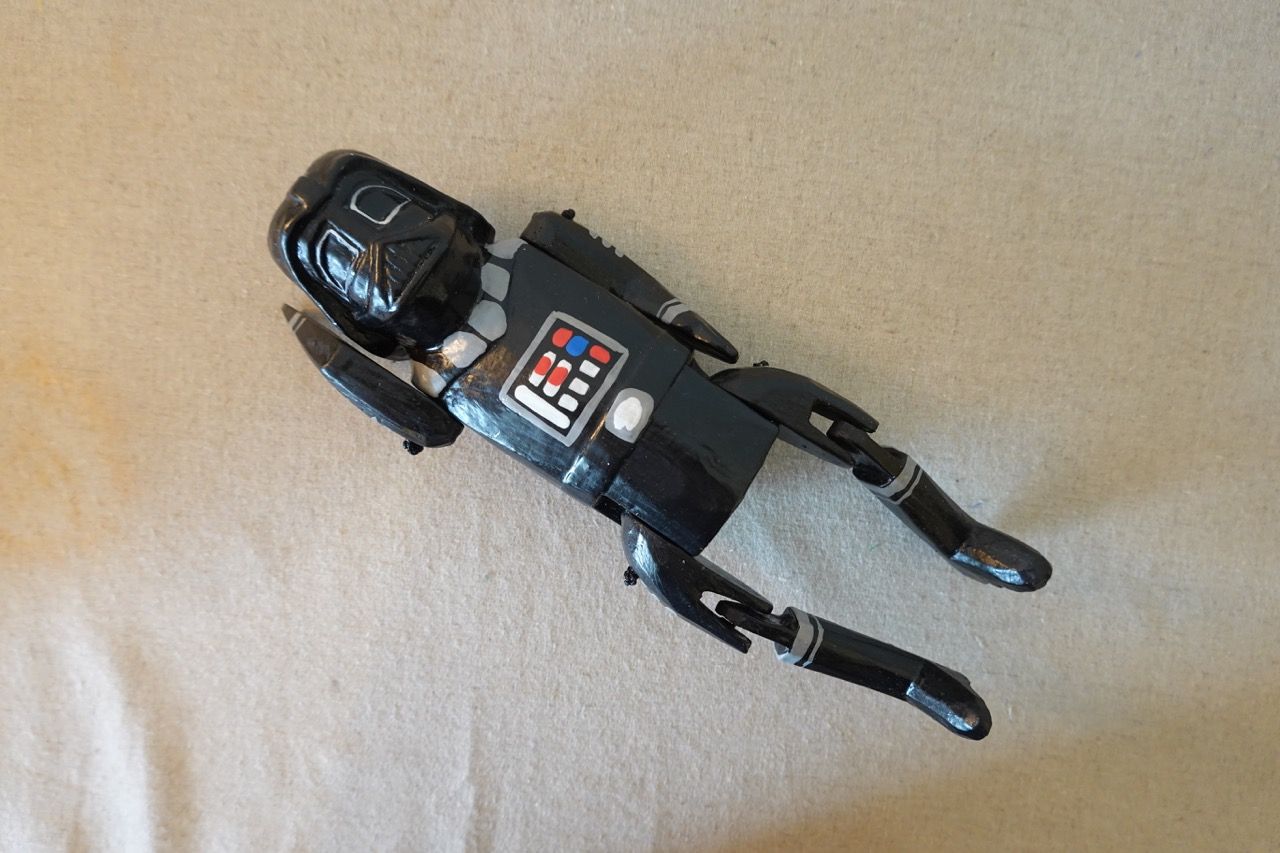 星戰黑武士手工木偶 峇里島工匠手雕手繪木製玩偶 星際大戰 STARWARS