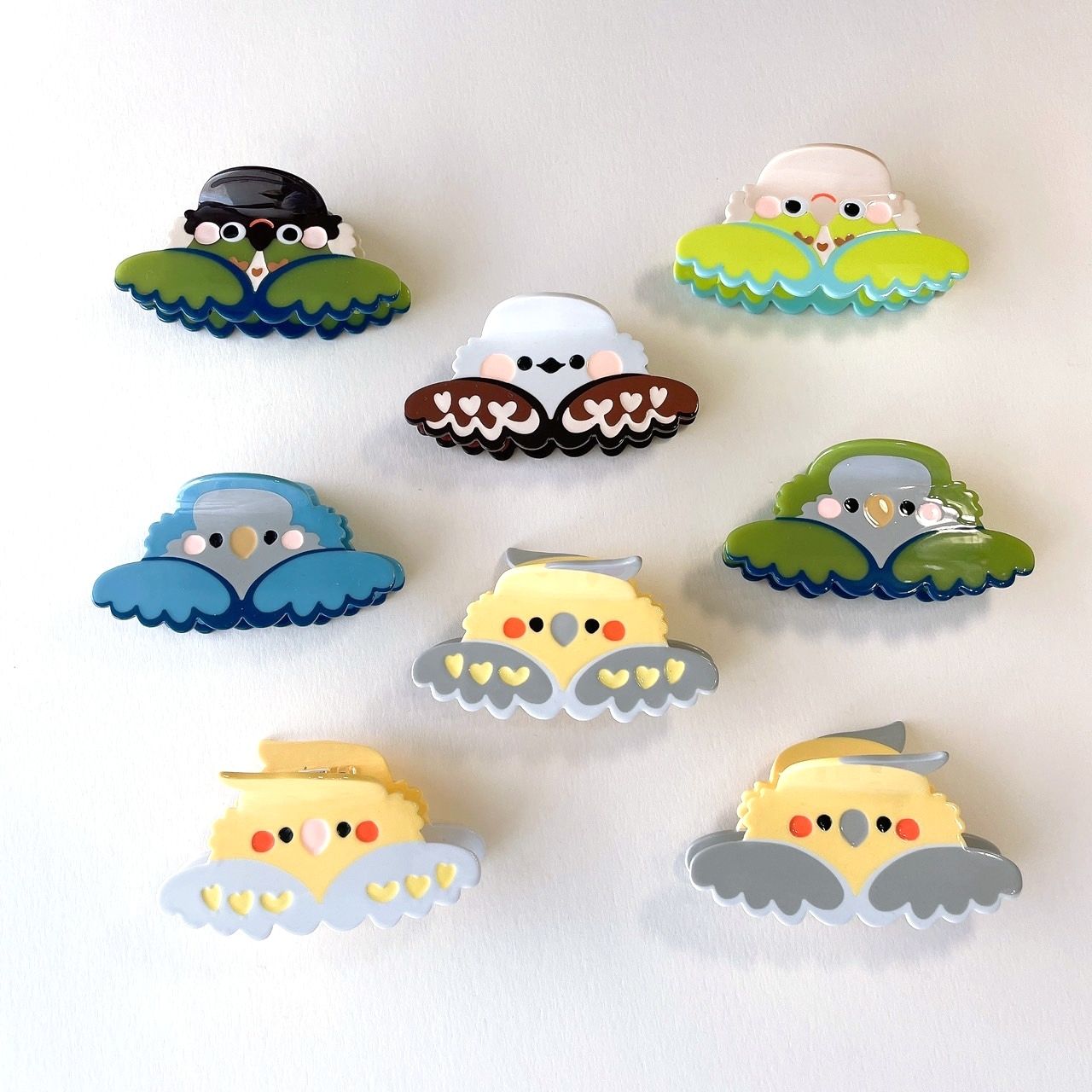 Rolia’s 手作 鸚鵡/鳥鳥趴在你頭上 鯊魚夾/髮夾