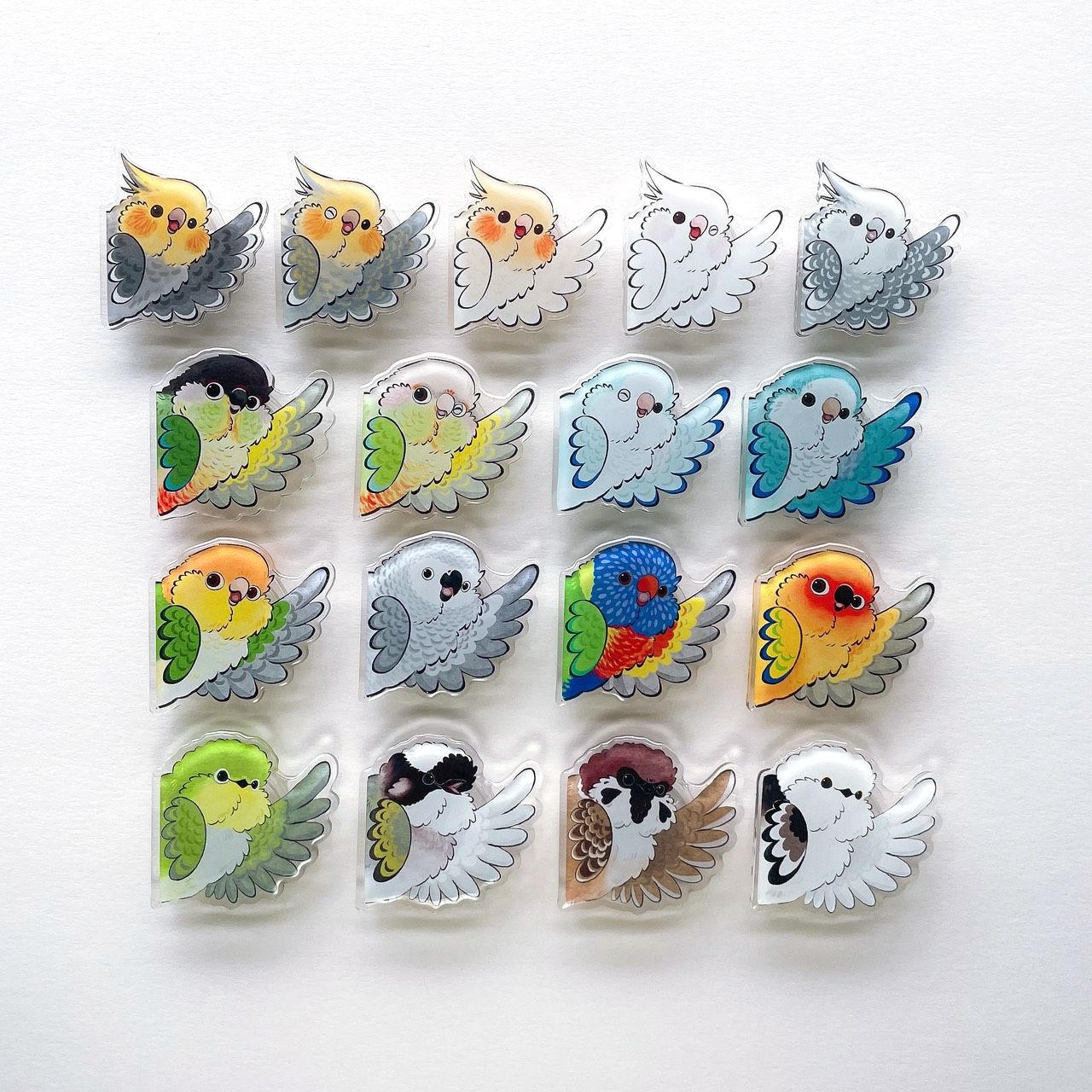 Rolia’s 手作 【SAY HI !系列】鸚鵡/鳥/山雀 手機氣墊支架