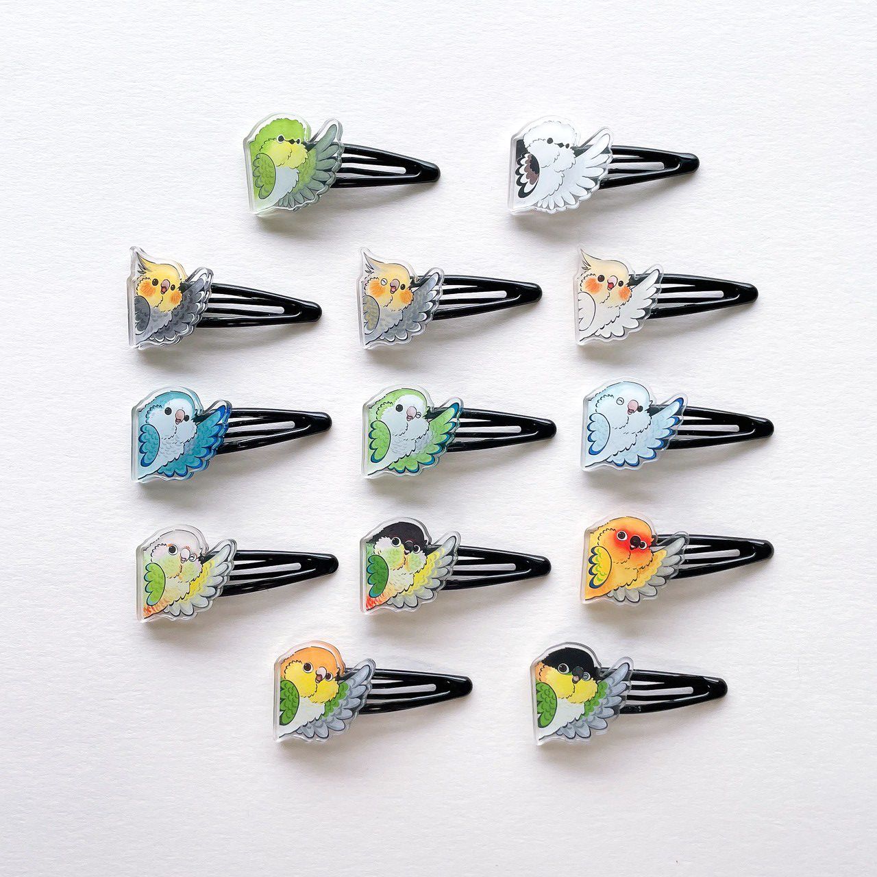 Rolia’s 手作 【SAY HI !系列】鸚鵡/鳥/山雀 BB夾（適合夾左邊）