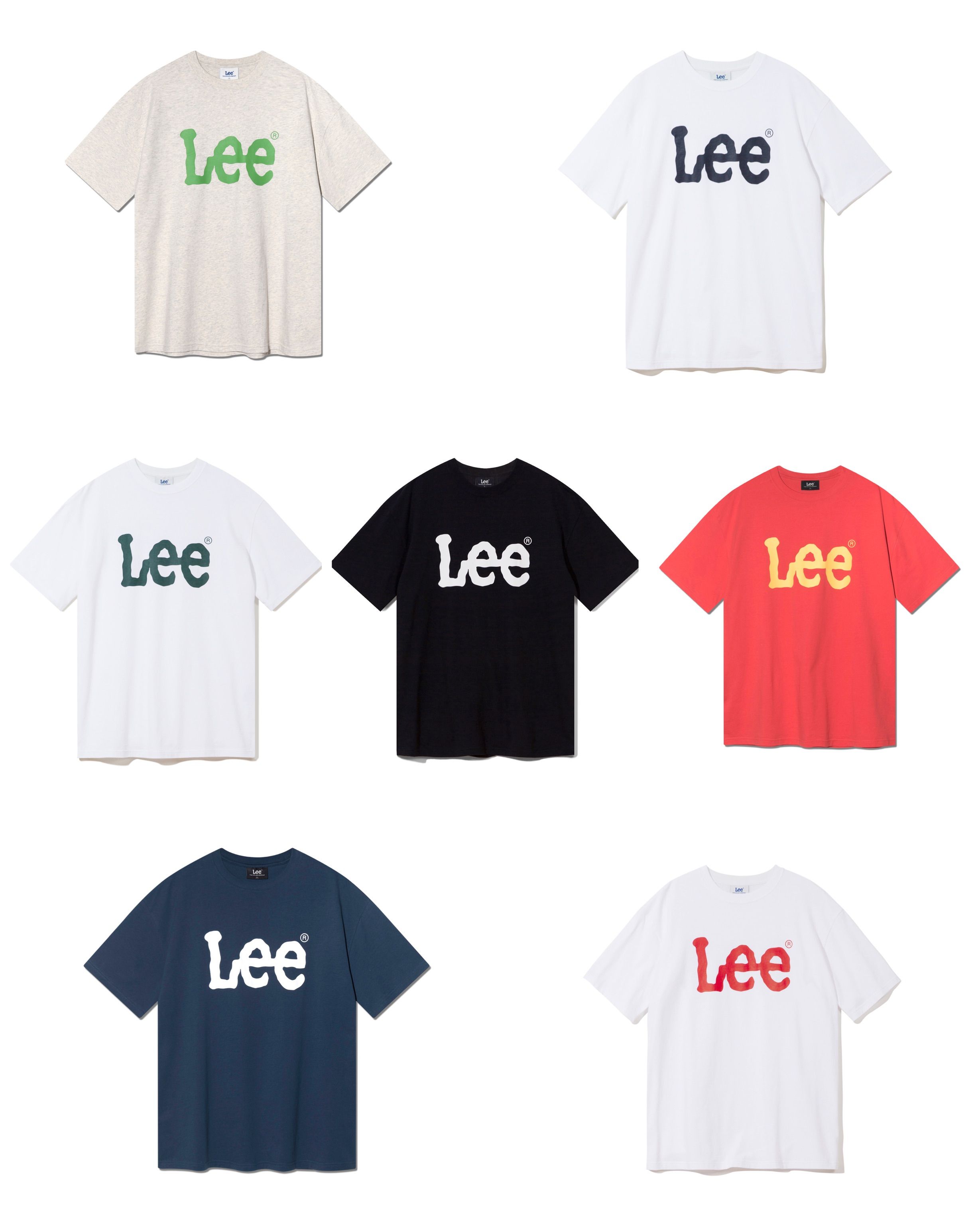 （現貨）LEE經典logo短袖上衣—7color