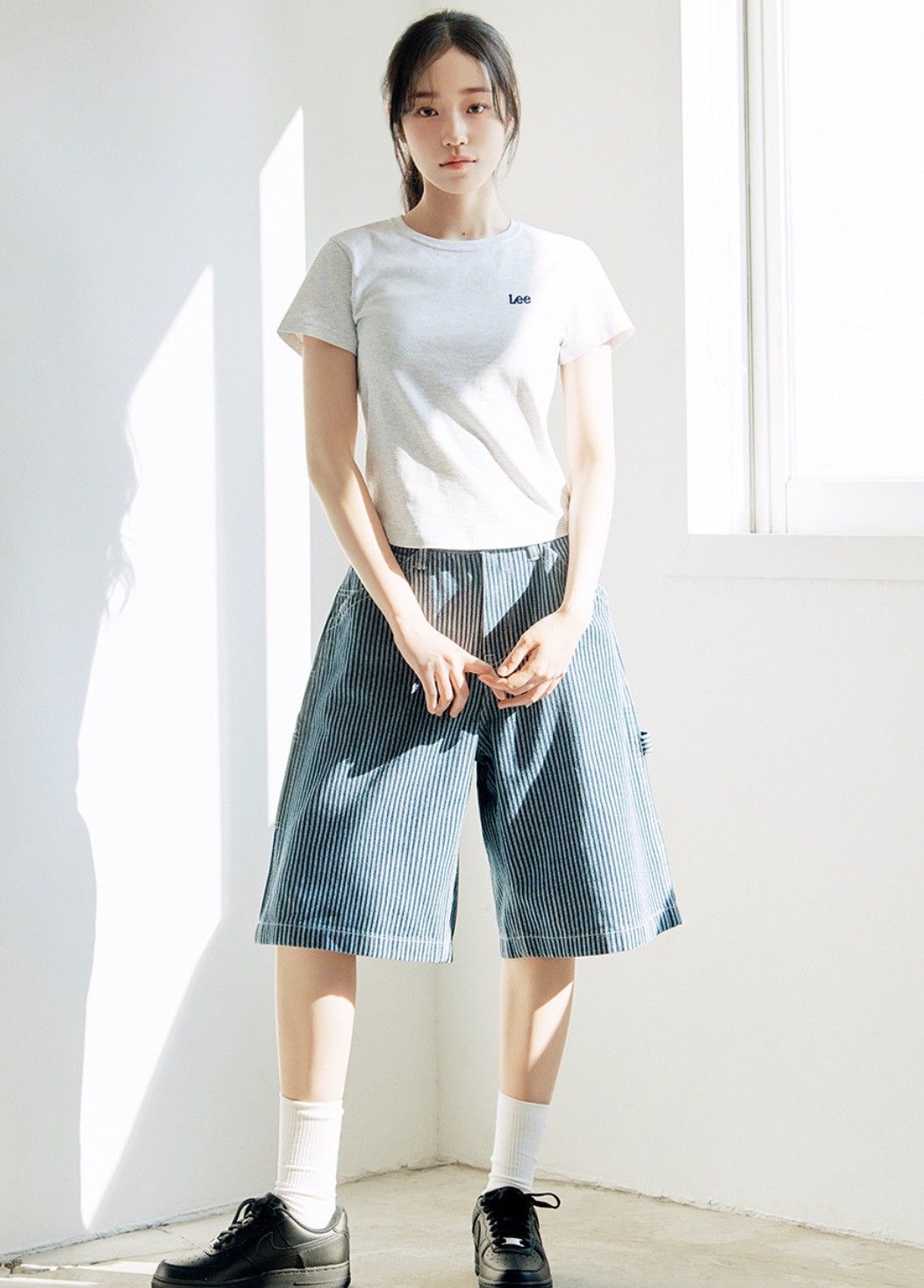 （預購）🇰🇷Lee 2025夏日短袖 小標刺繡 修身款