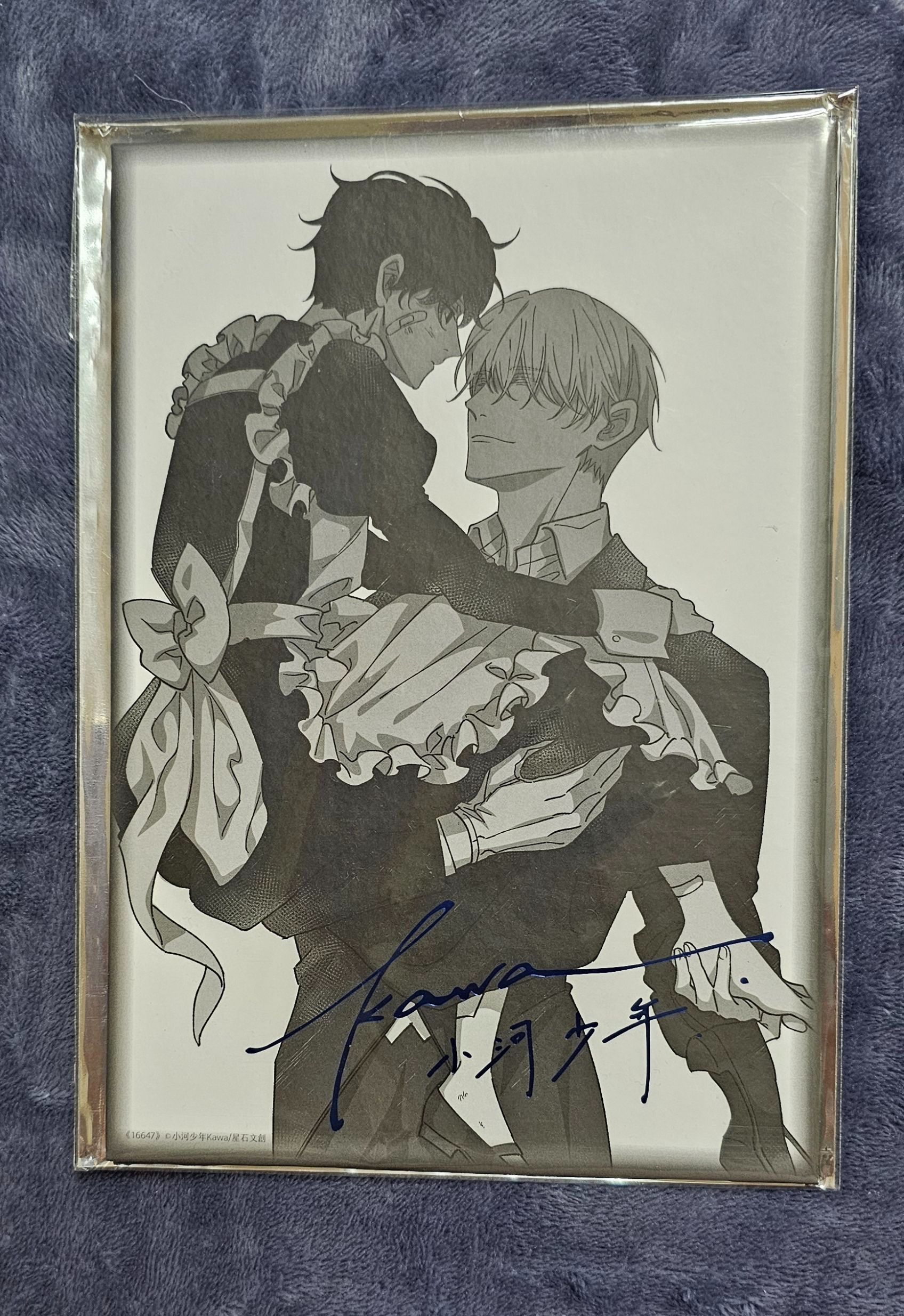 簽名小畫板線下女僕款