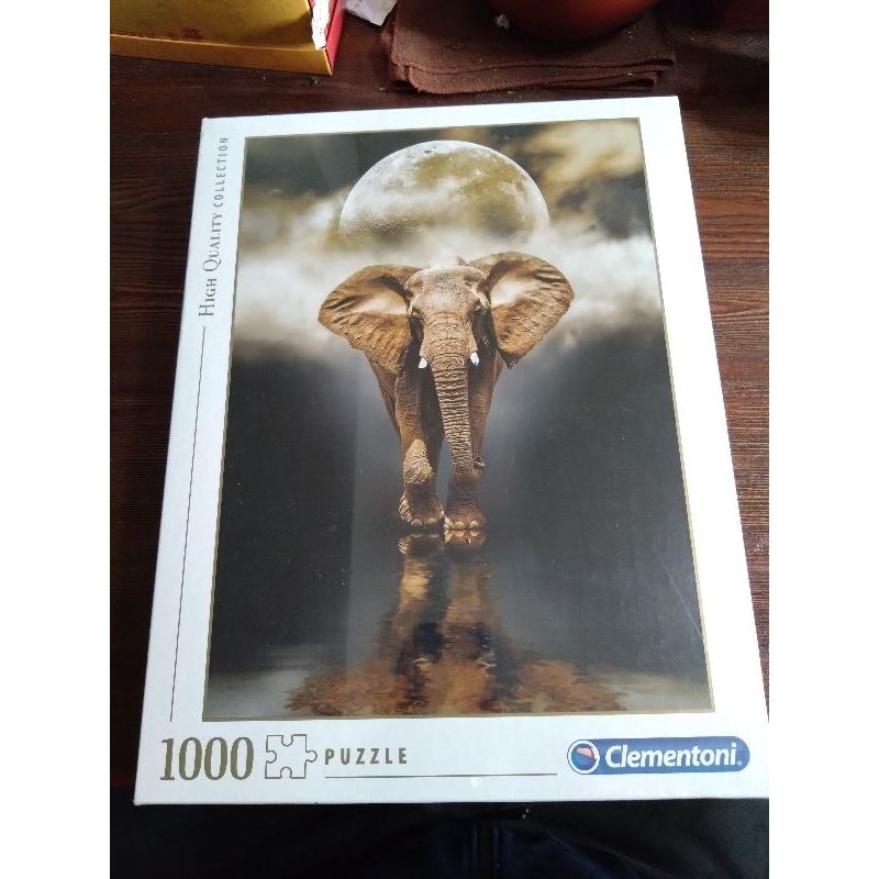 月光下的象 大象 1000片拼圖 全新 現貨