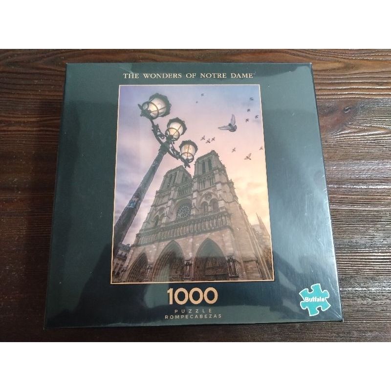 巴黎聖母院的奇觀 1000片拼圖 全新 現貨