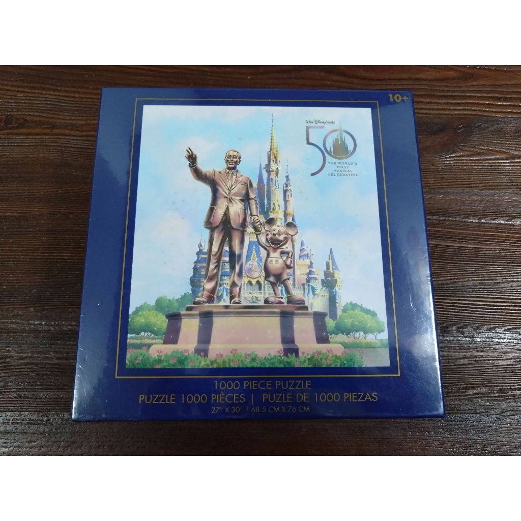 迪士尼 50周年慶典 華特迪士尼和米老鼠 1000片拼圖 全新 現貨 FAC-045514-21208