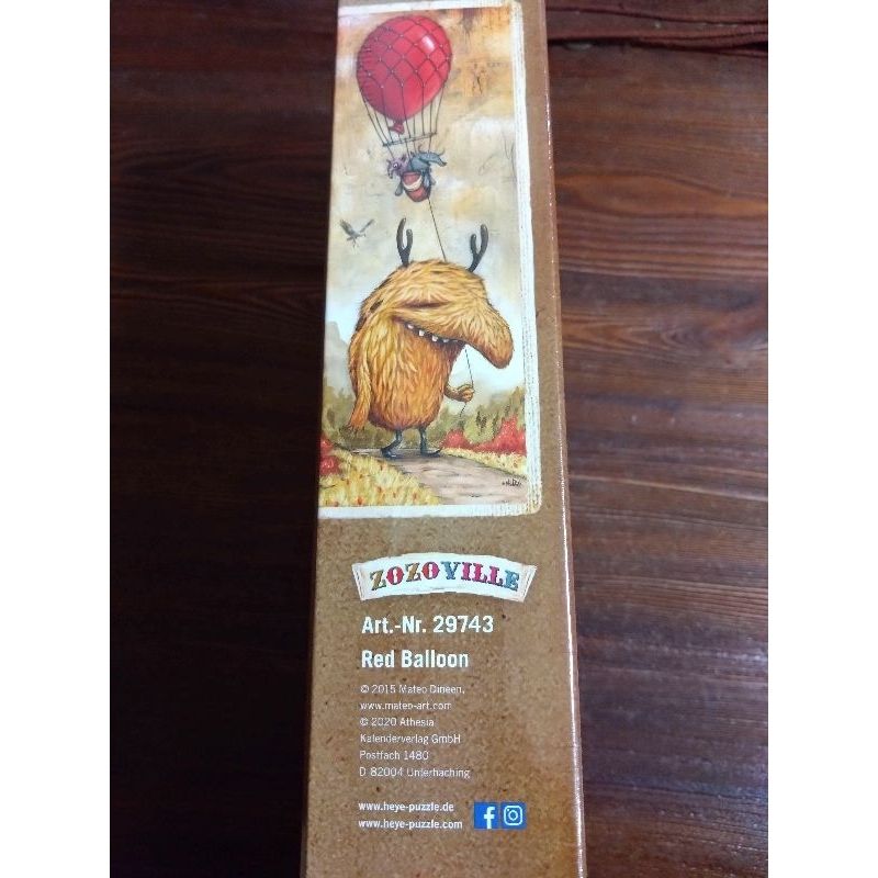Heye 29743 怪獸系列 紅氣球 ZoZoVille Red Balleon 1000片拼圖 全新 現貨