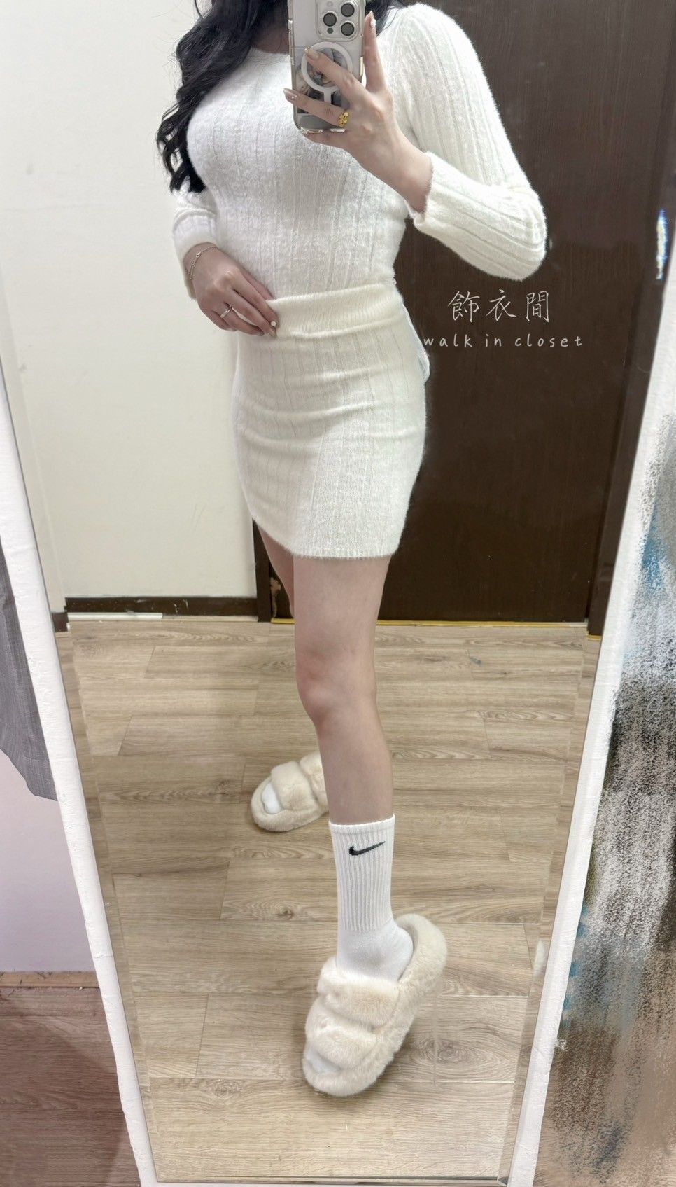 超修身顯翹臀氣質純慾包臀兩件套#A03