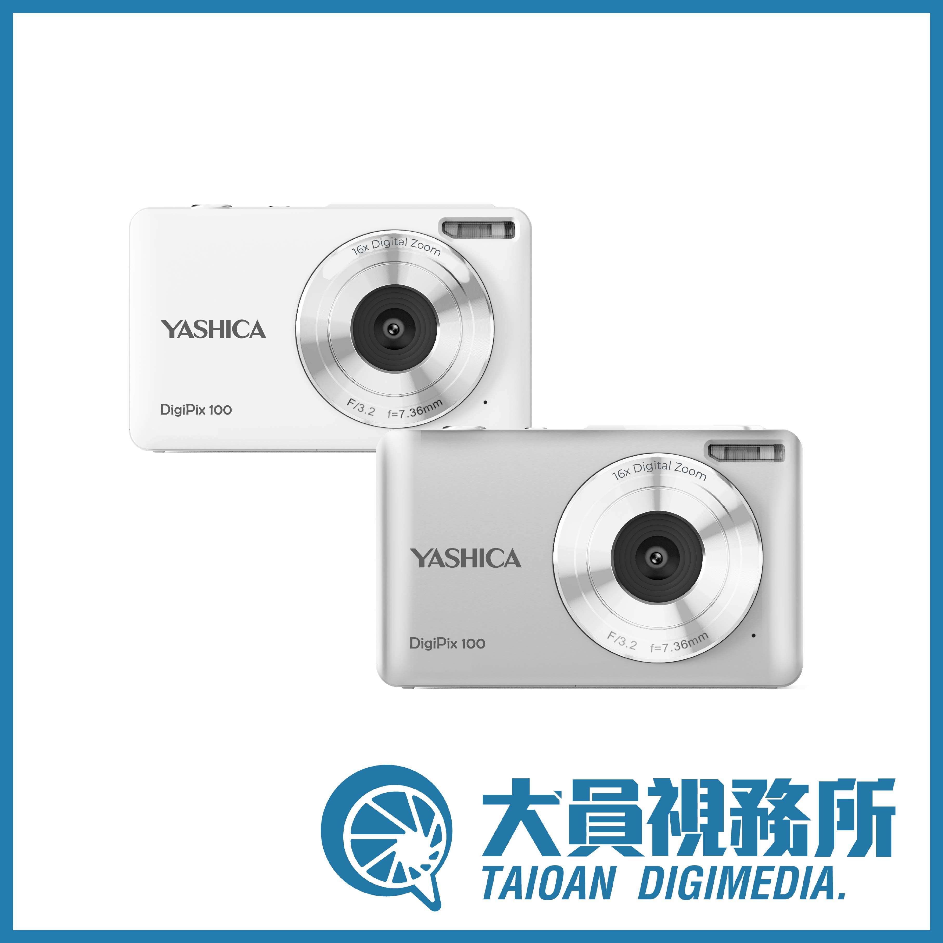 【大員視務所】YASHICA 日本雅西卡 DigiPix 100 卡片數位相機 復古底片風格 CCD風潮 傻瓜相機