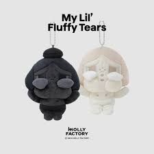 泰國Crybaby  My Fluffy Tears系列掛件，黑白棕金（大小約15cm）