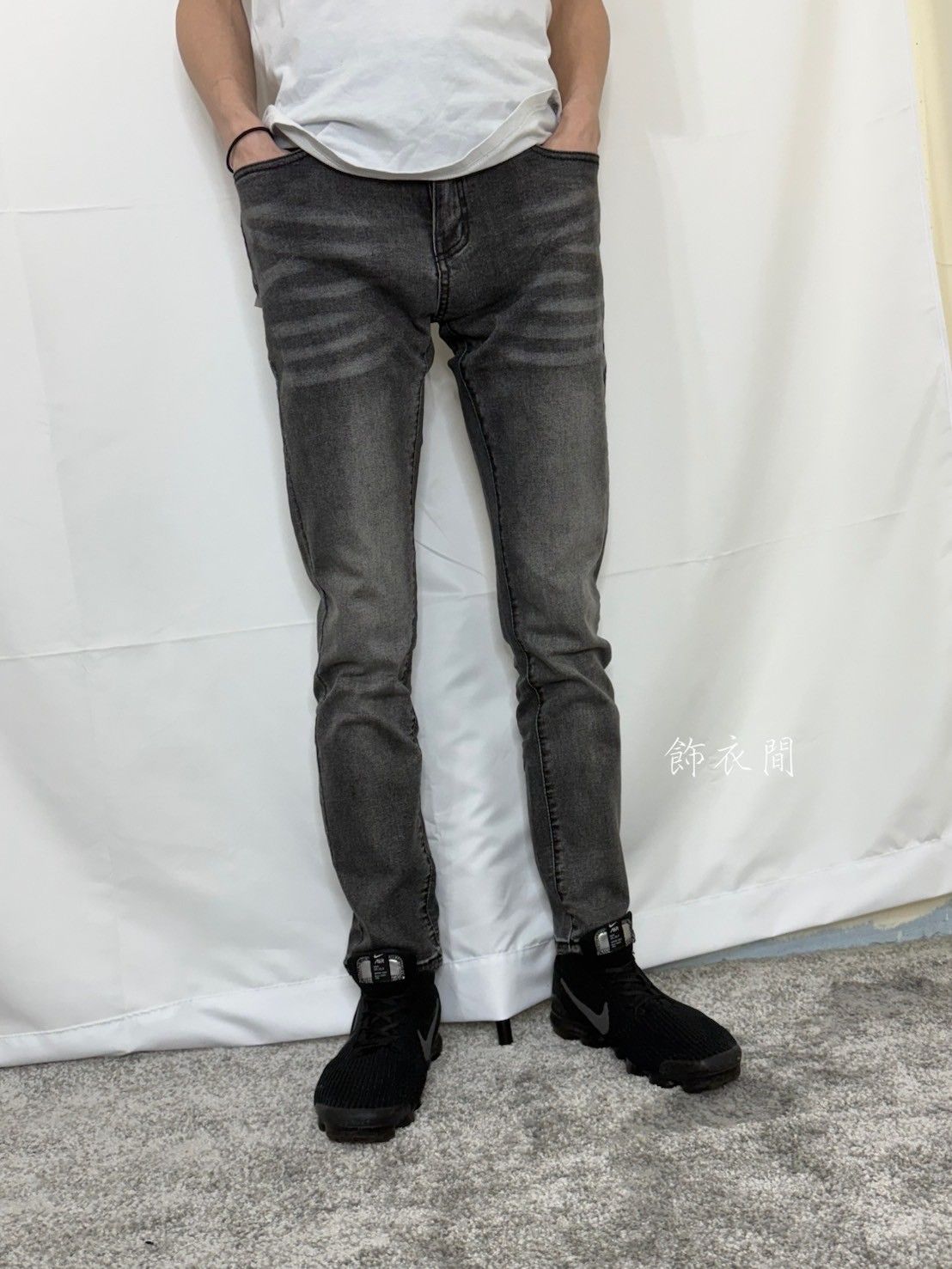 全素面灰色牛仔褲👖挑戰市場最低價 YT100