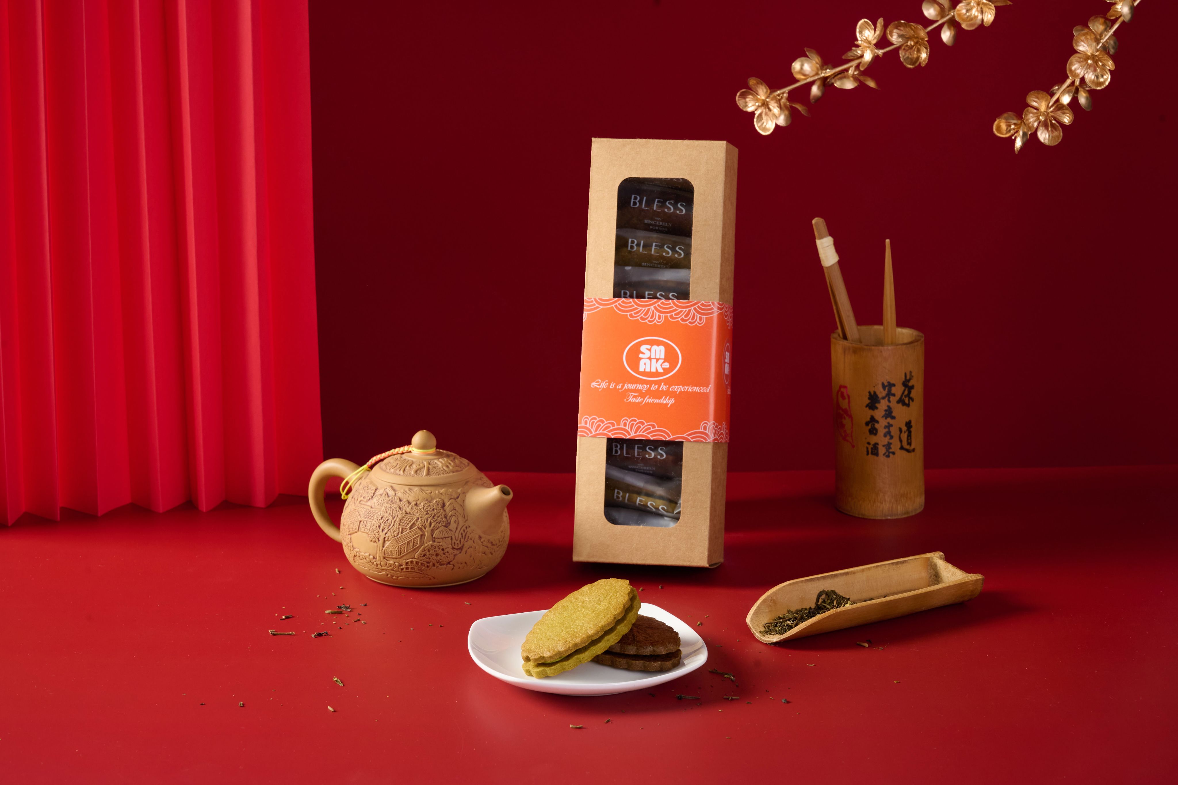 有機包種茶＆蜜香紅茶夾心餅乾