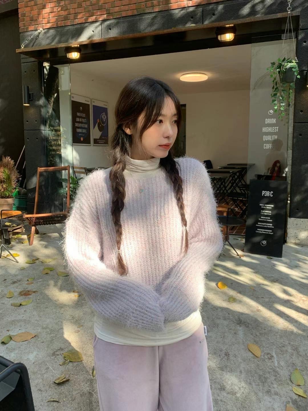 ￼🏷ʏᴜɴᴀ’s ·正韓代購🇰🇷毛絨寬鬆針織長袖上衣 5colors