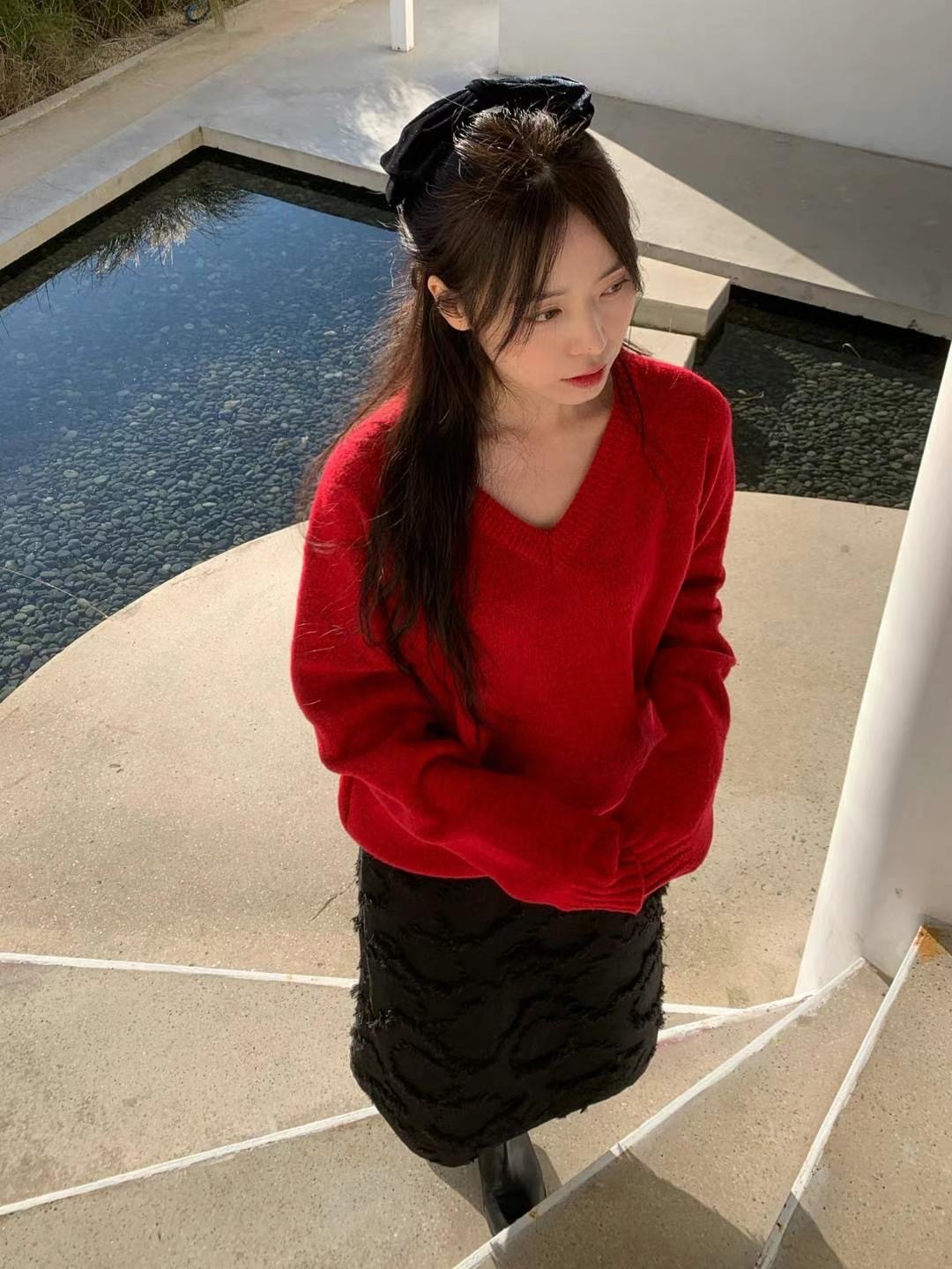 現貨+預購ෆ🏷ʏᴜɴᴀ’s ·正韓代購🇰🇷基本款百搭V領毛衣 6colord