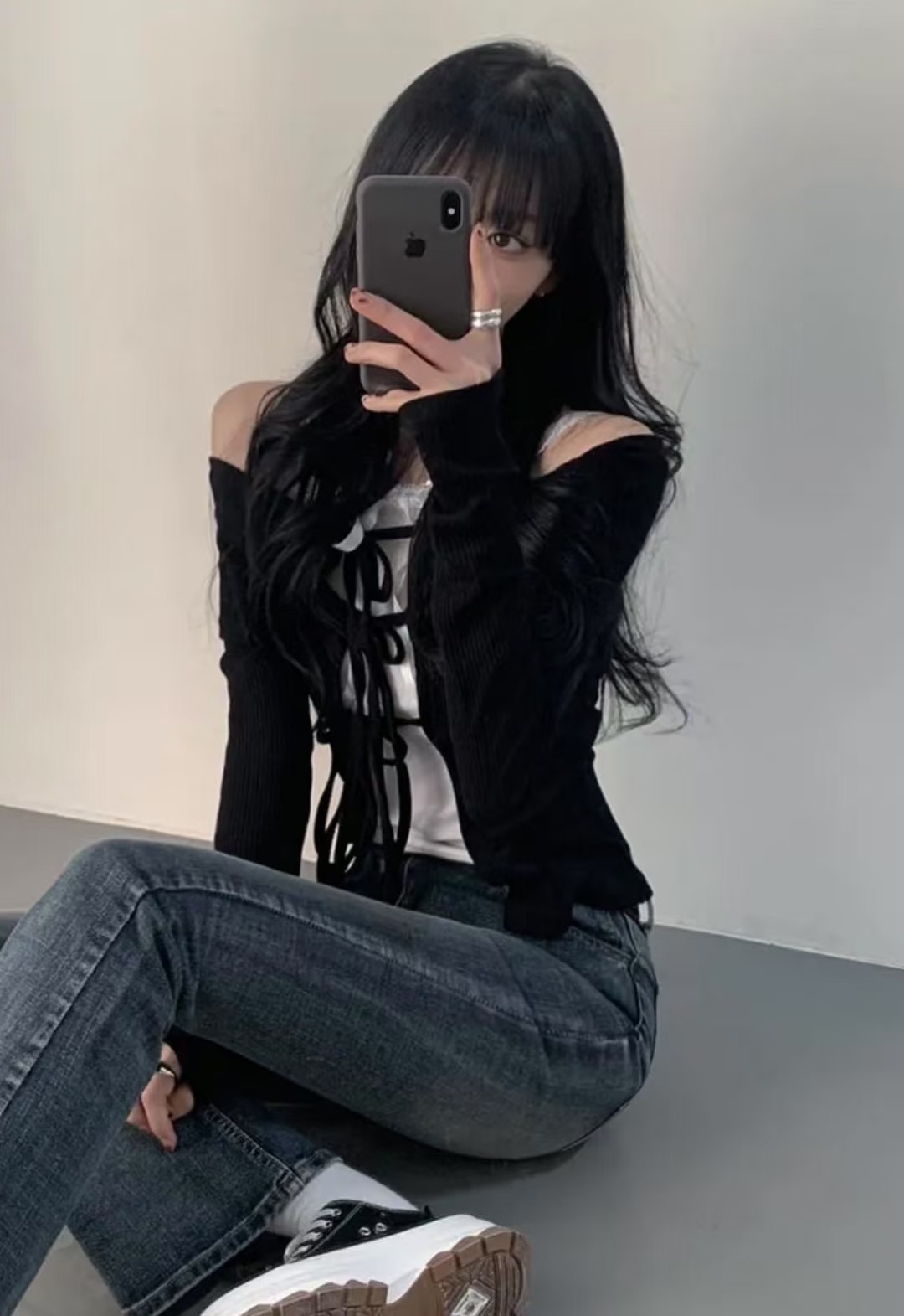 🏷ʏᴜɴᴀ’s ·正韓代購🇰🇷韓系翻領繫帶長袖罩衫 3colors