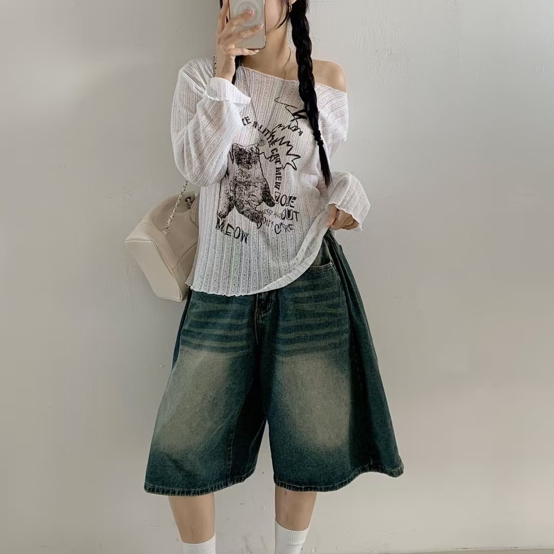 🏷ʏᴜɴᴀ’s ·正韓代購🇰🇷慵懶貓咪🐱印花針織長袖上衣