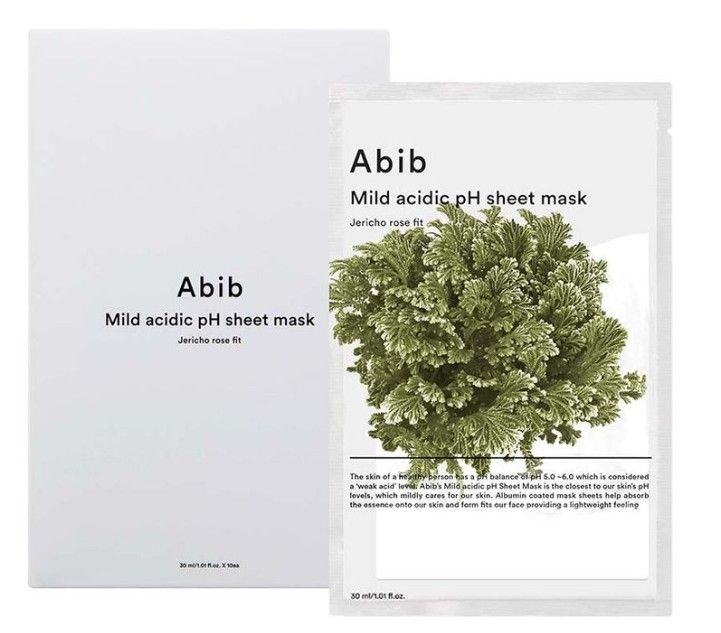 Abib 弱酸性復活草面膜 10片