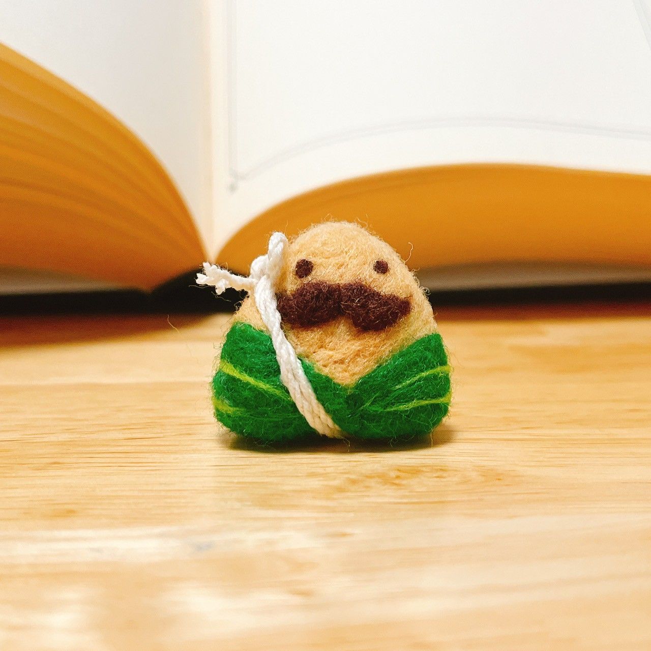 預購。鬍子粽羊毛氈。擺飾（迷你）。無裝飾。端午限定。