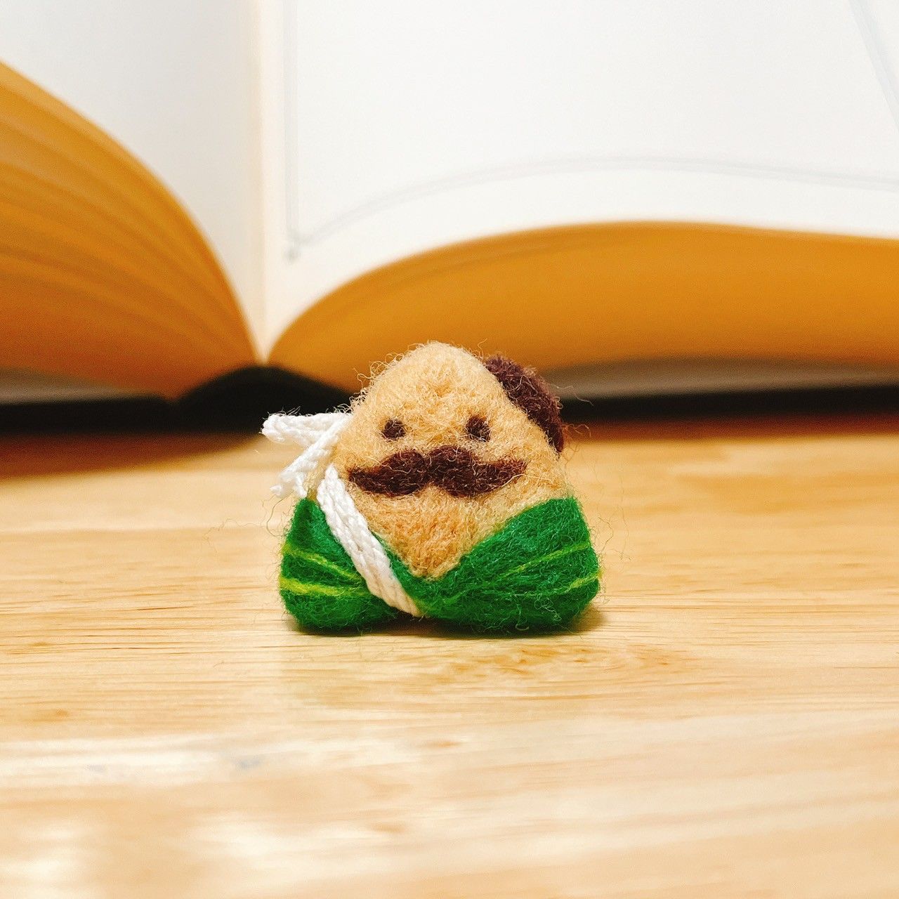 預購。鬍子粽羊毛氈。擺飾（迷你）。香菇。端午限定。