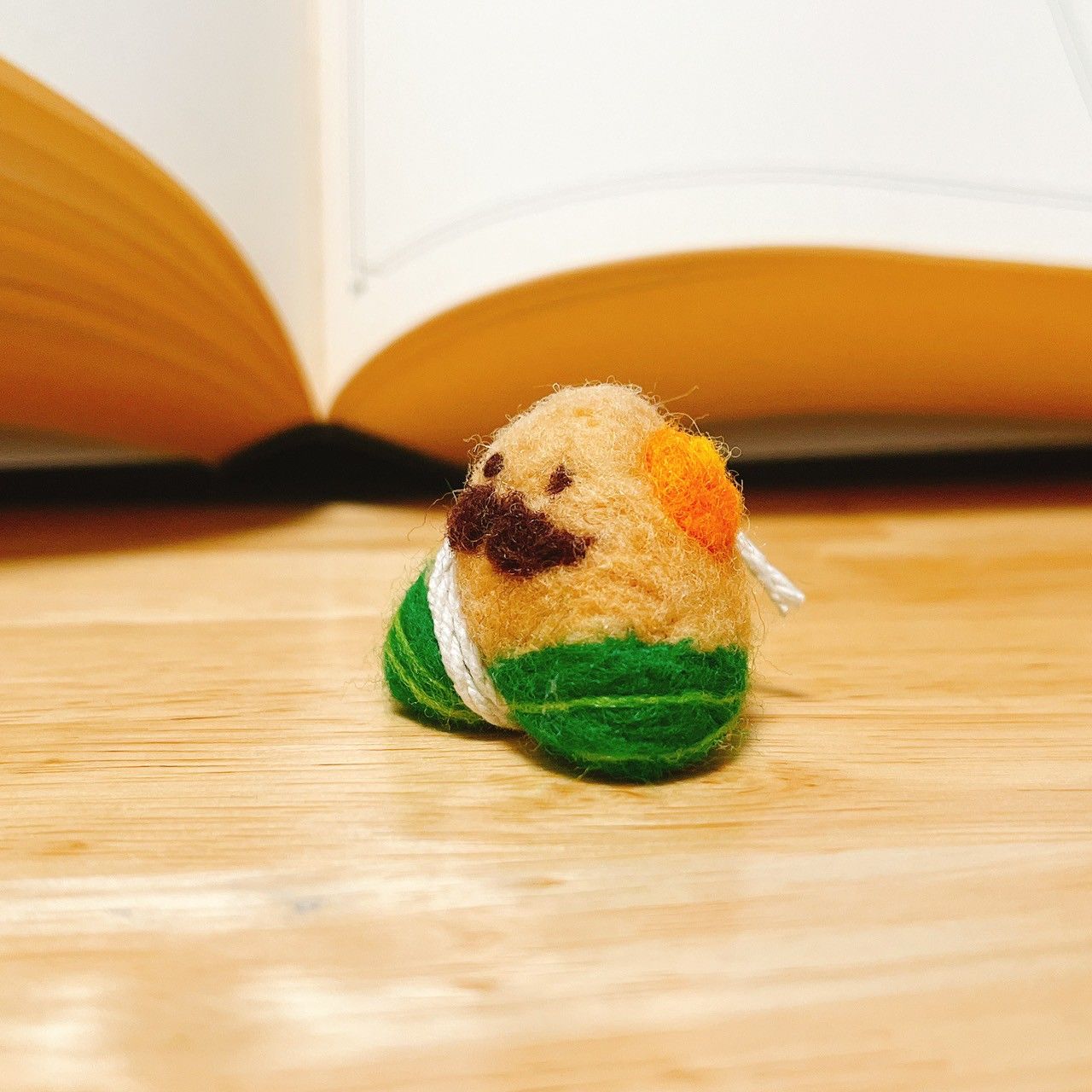 預購。鬍子粽羊毛氈。擺飾（迷你）。鹹蛋黃。端午限定。