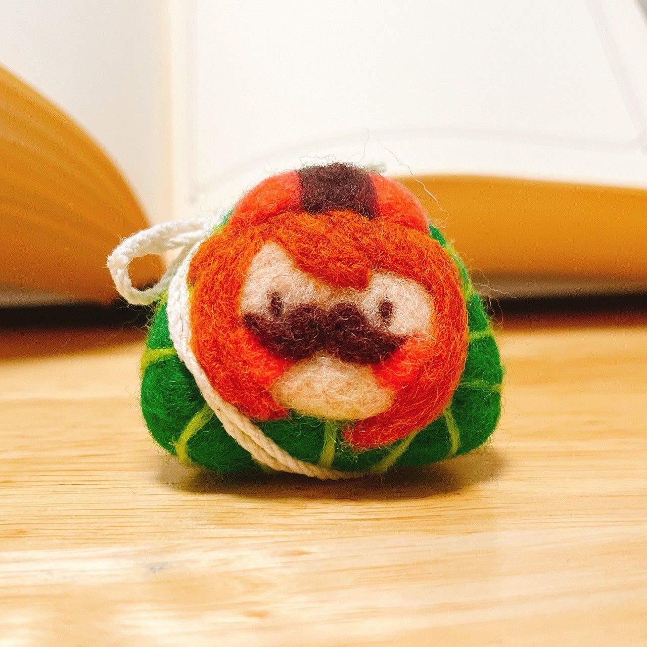 預購。粽粽Q版香包羊毛氈。客製化（中）。端午限定。