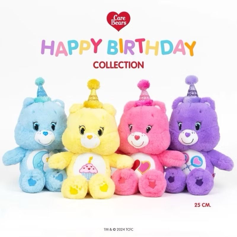 ✈️泰國代購 Care Bears✨生日款小熊玩偶 25cm