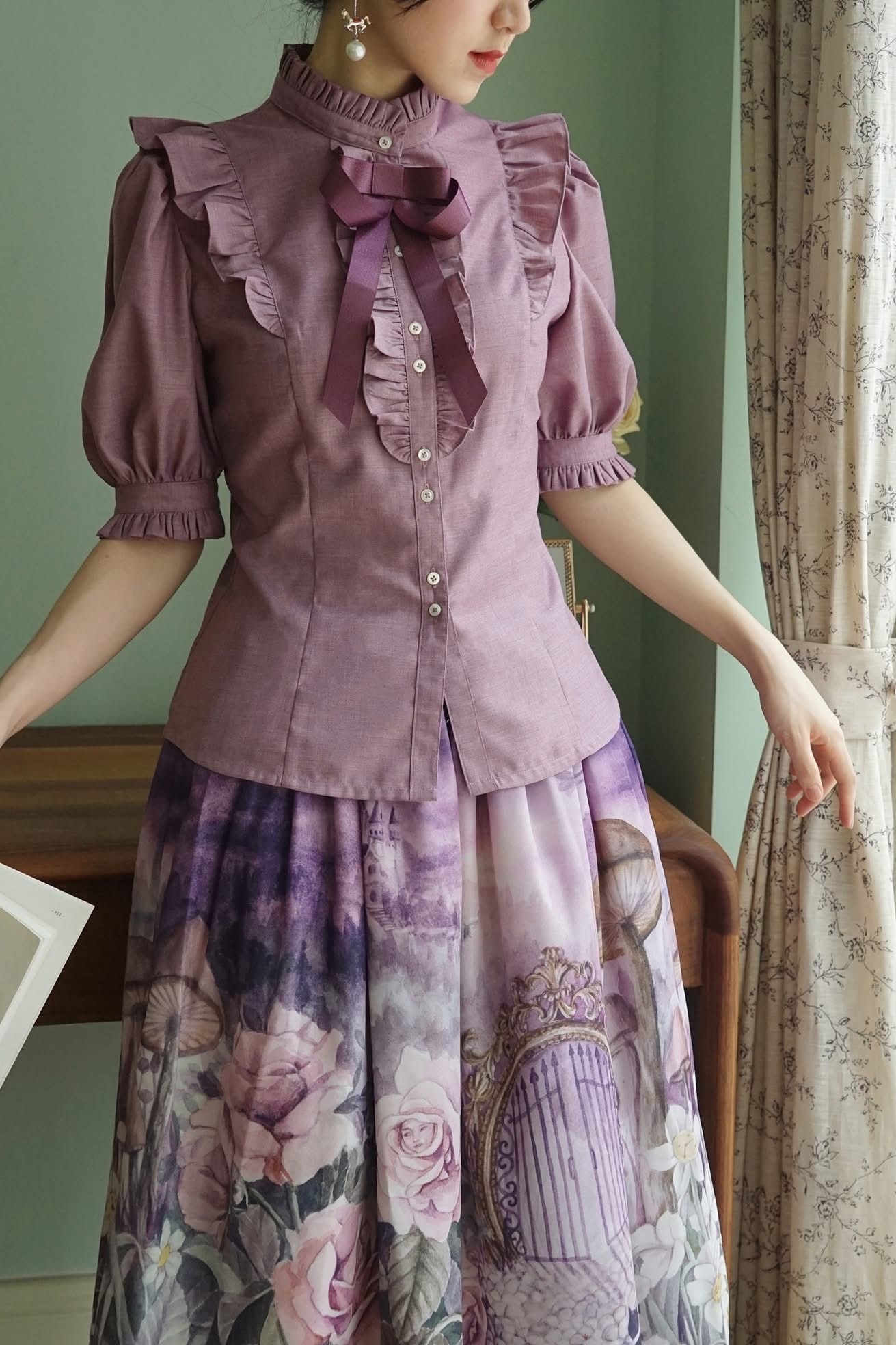 9-星海辰花-旅夢者襯衣混色玫瑰紫