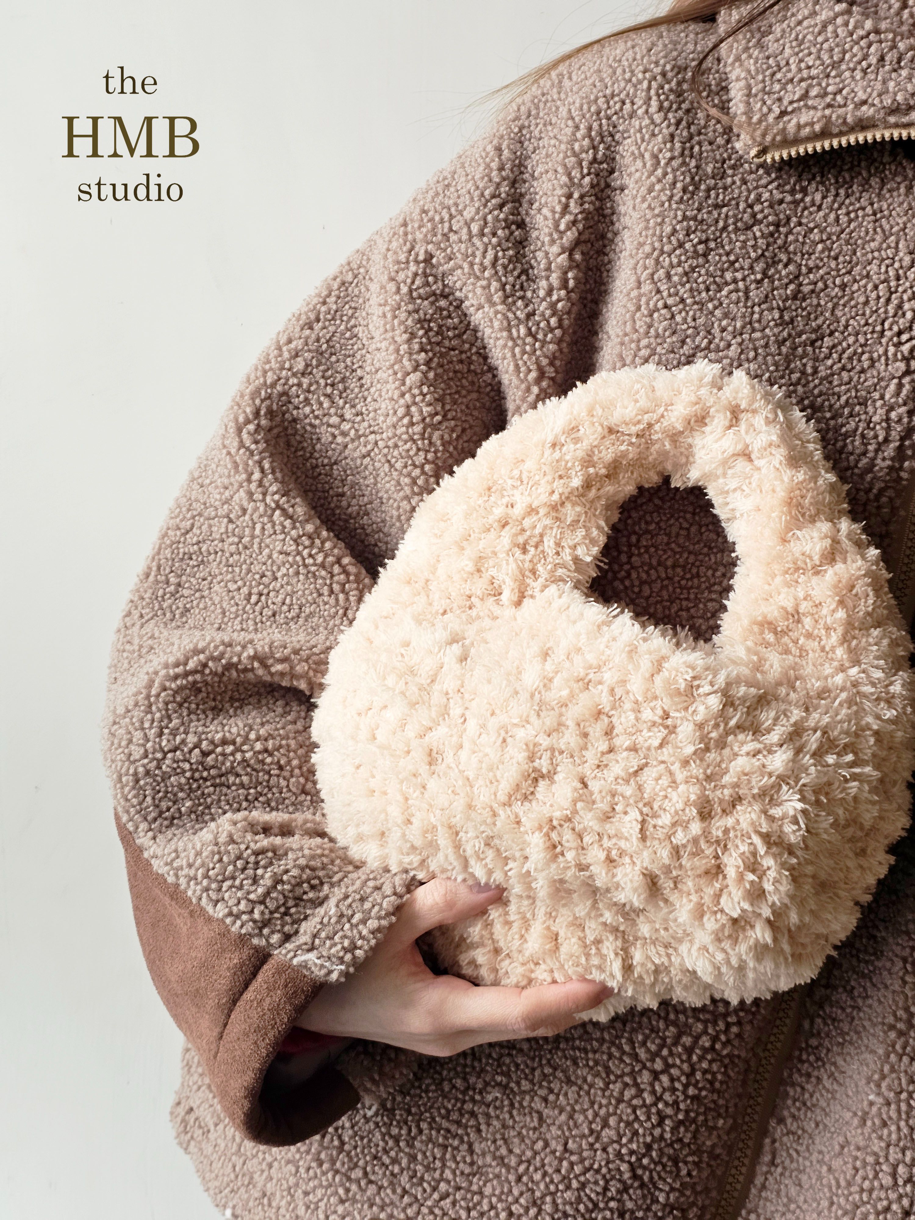 the HMB studio 【毛絨絨手提包。材料包】非成品 建議🈶鉤針基礎者再下單