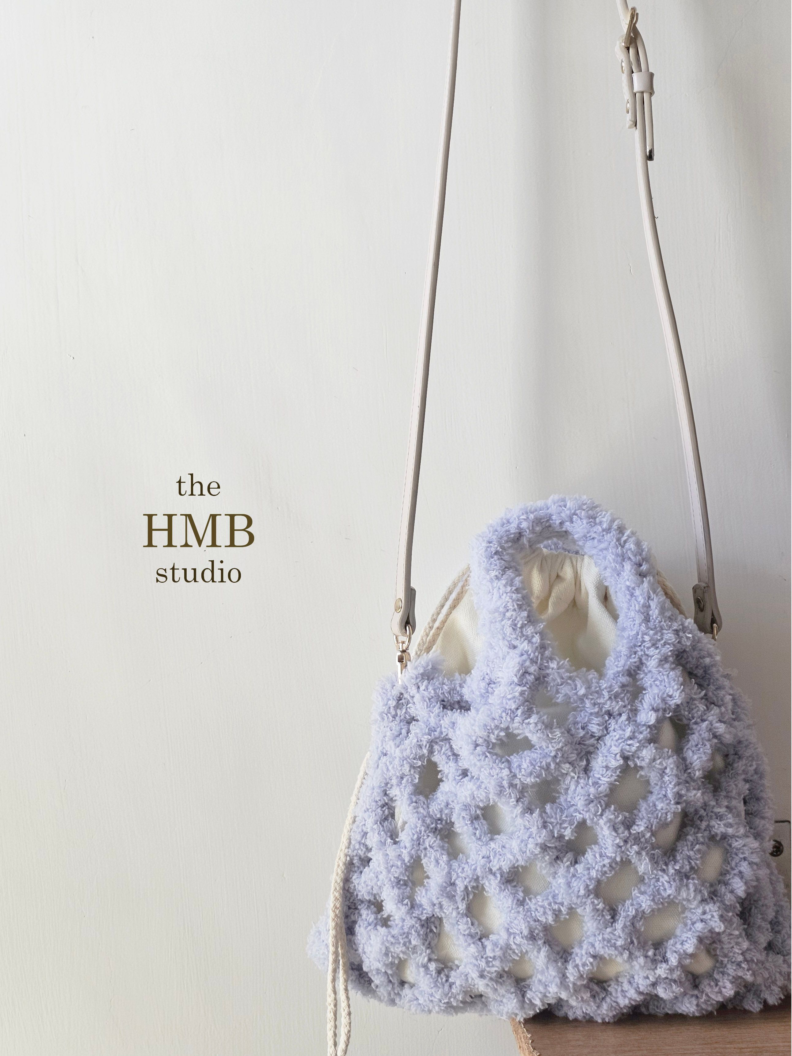 the HMB studio 【毛絨絨網格包。材料包】非成品 建議🈶鉤針基礎者再下單