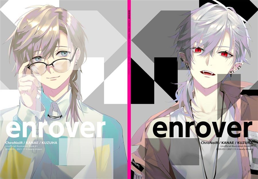 日版Vtuber彩虹JP同人誌-葛葉叶全彩畫冊/hesoten【enrover】