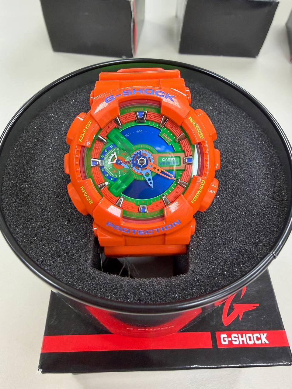 G-SHOCK 限量款 橘樂高 GA-110A-4