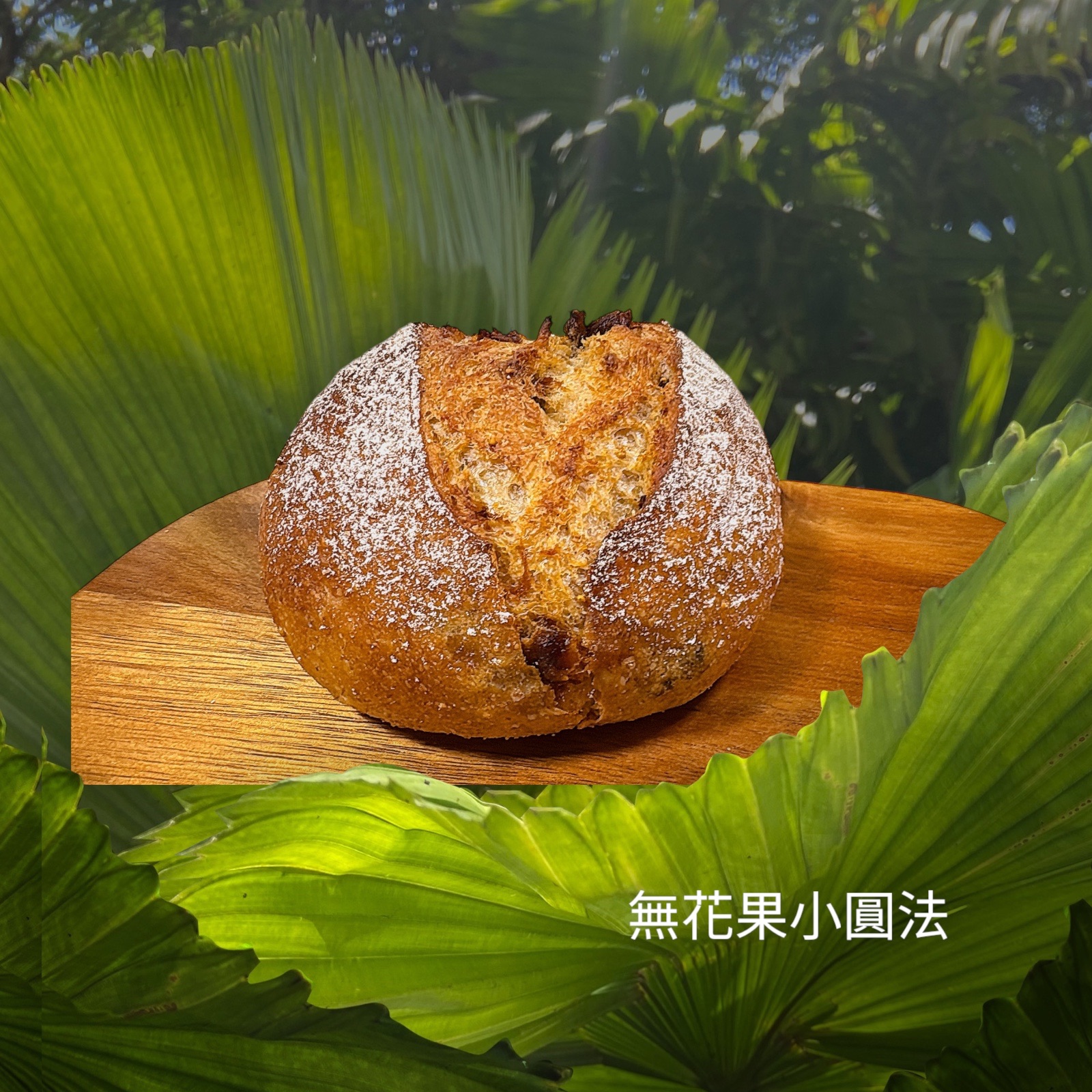 無花果全麥小圓法（蛋奶素）