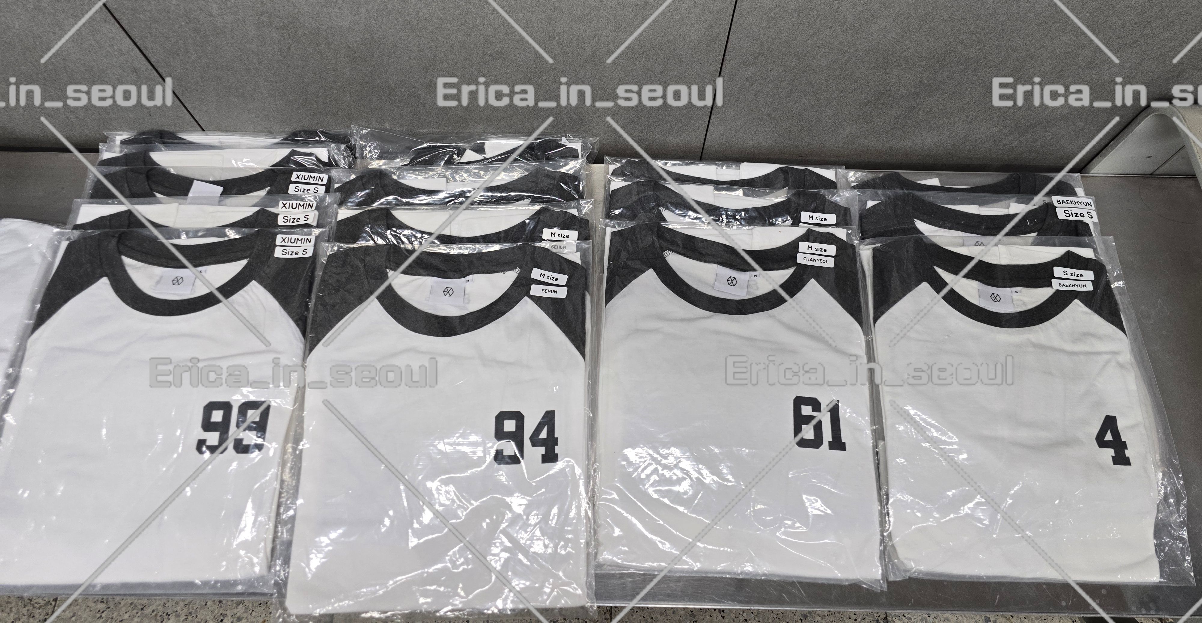 EXO 四巡週邊 七分袖T