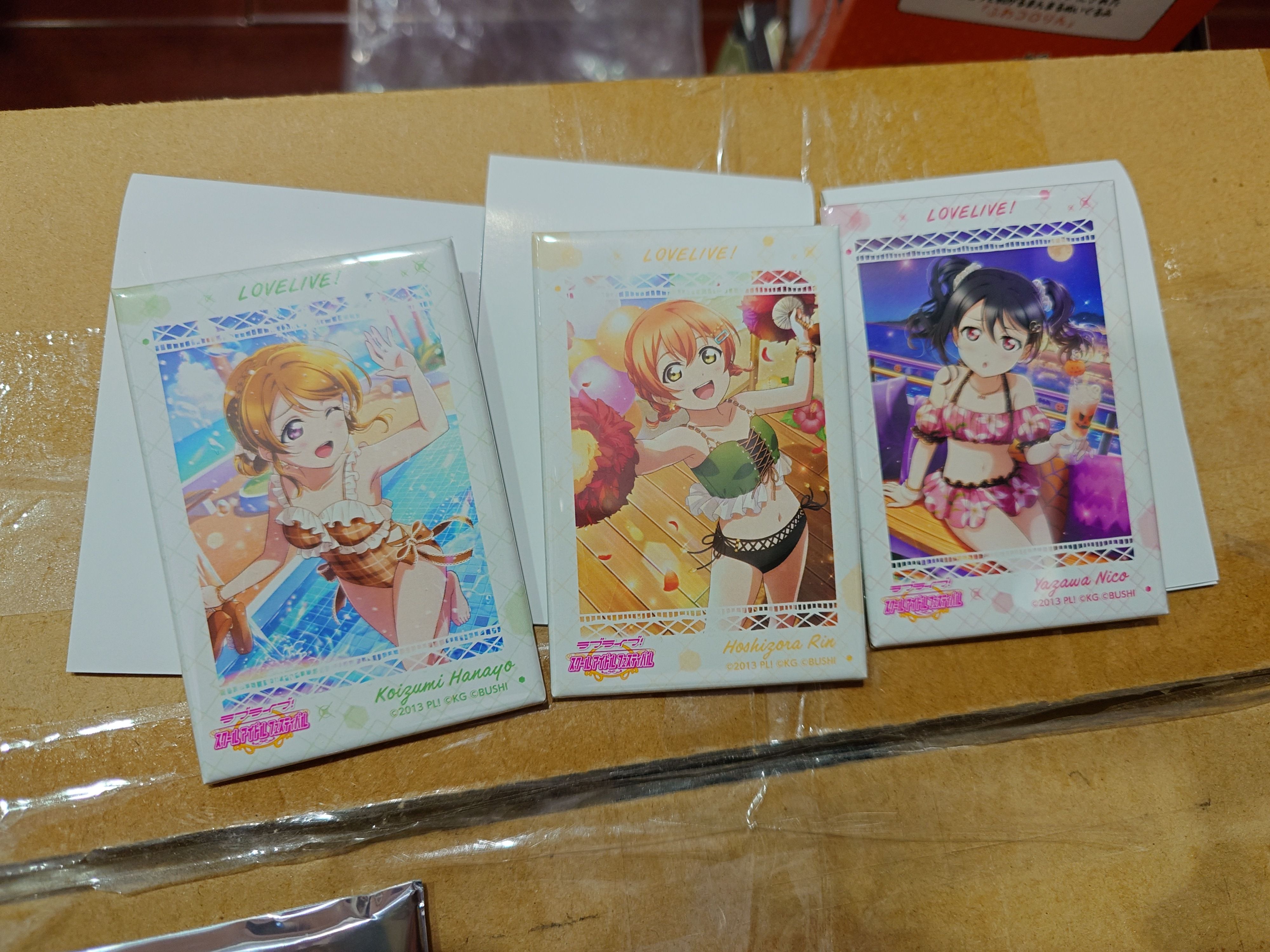 μ’s泳裝方形徽章