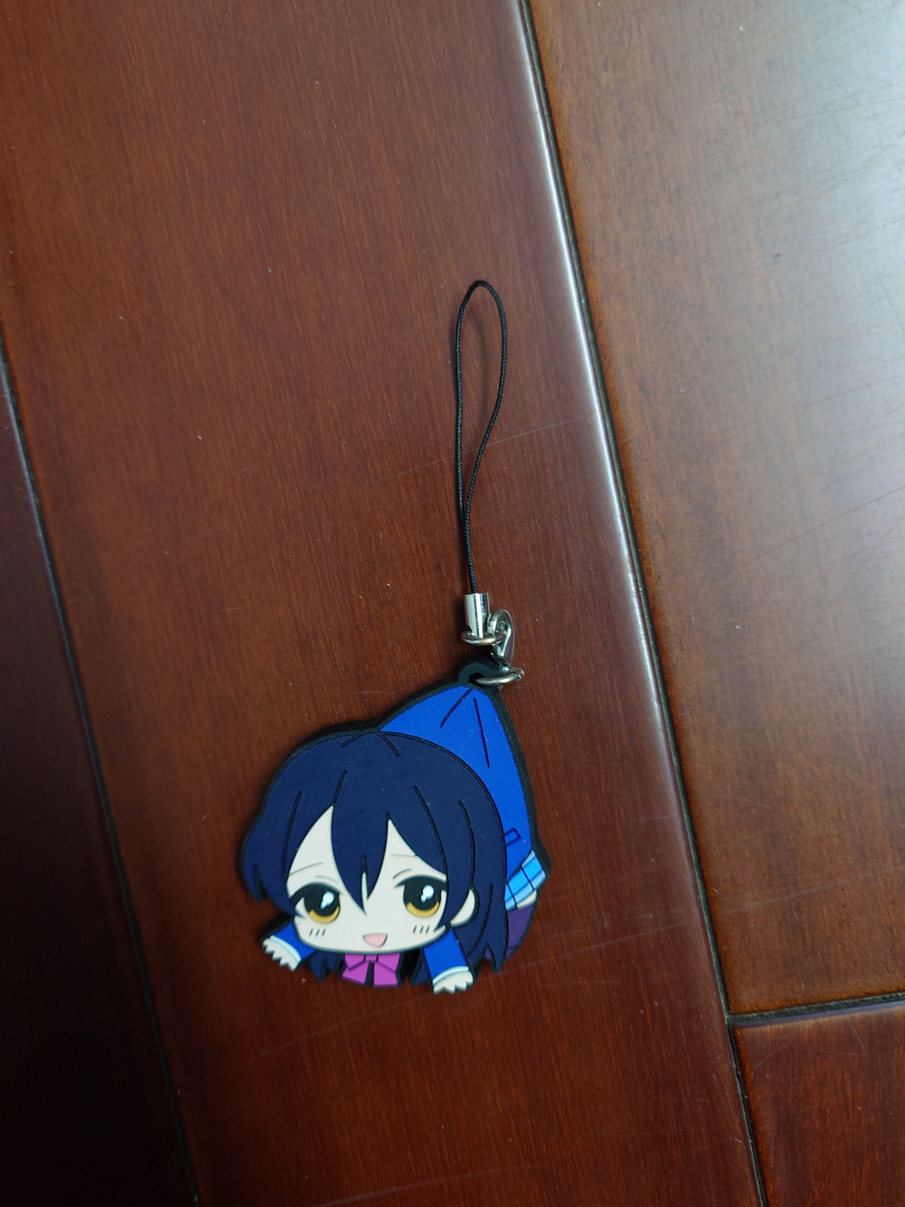 Lovelive 海未拎起來軟膠吊飾