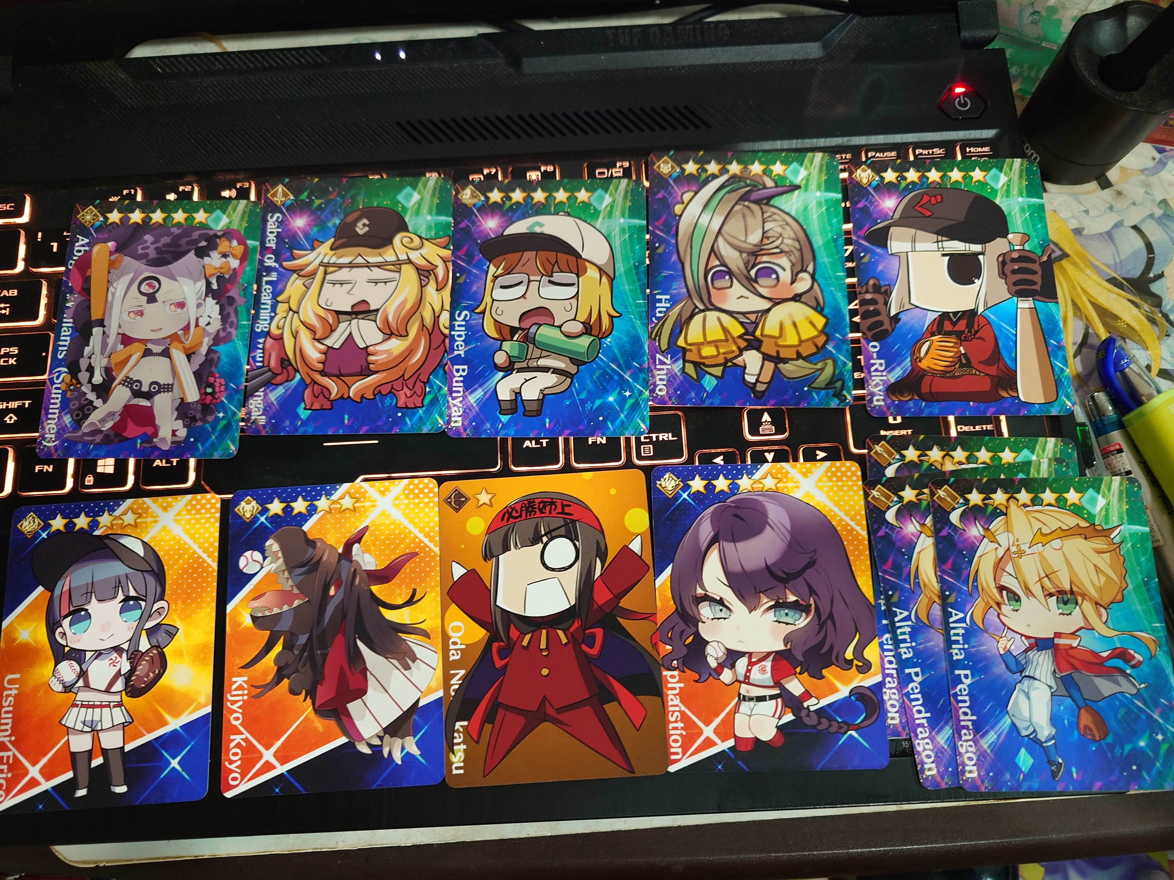 Fate/grail league F/GL 棒球卡（A）