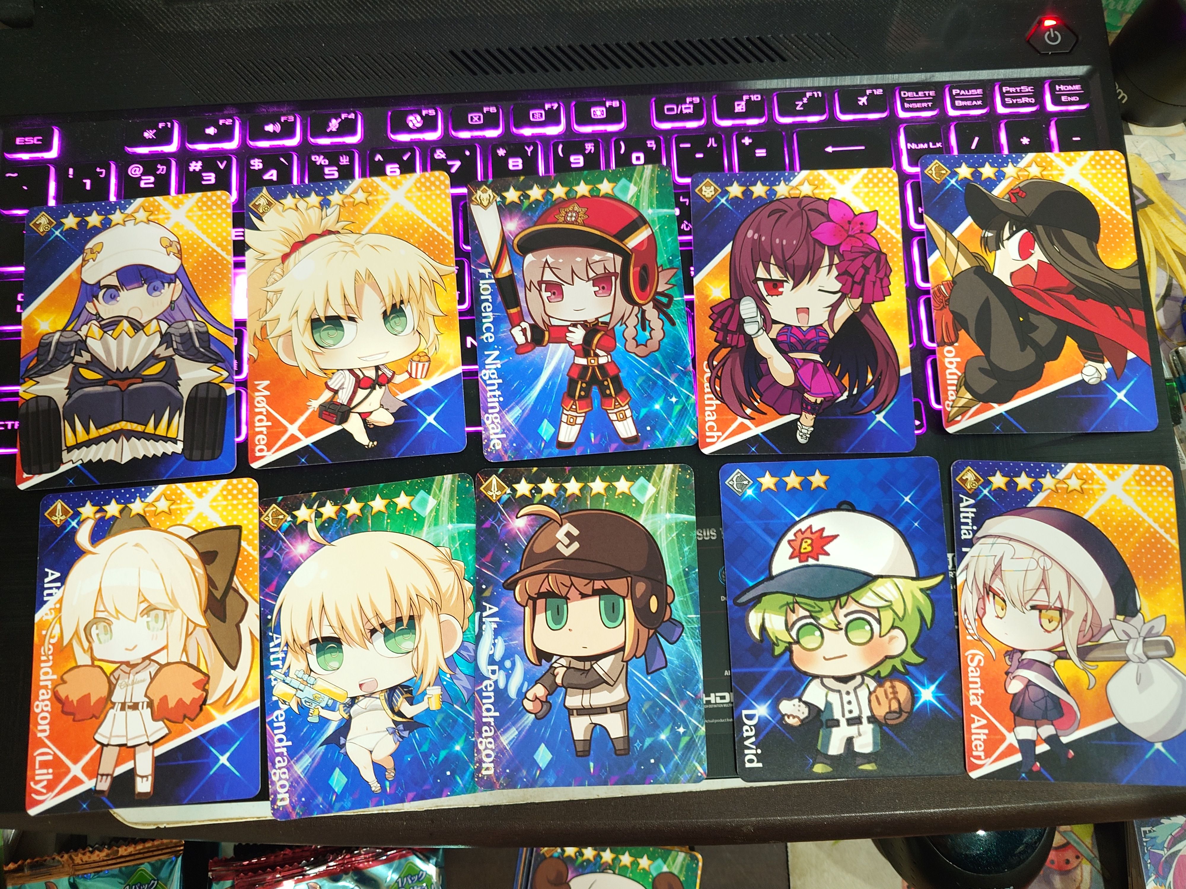 Fate/grail league F/GL 棒球卡（B）